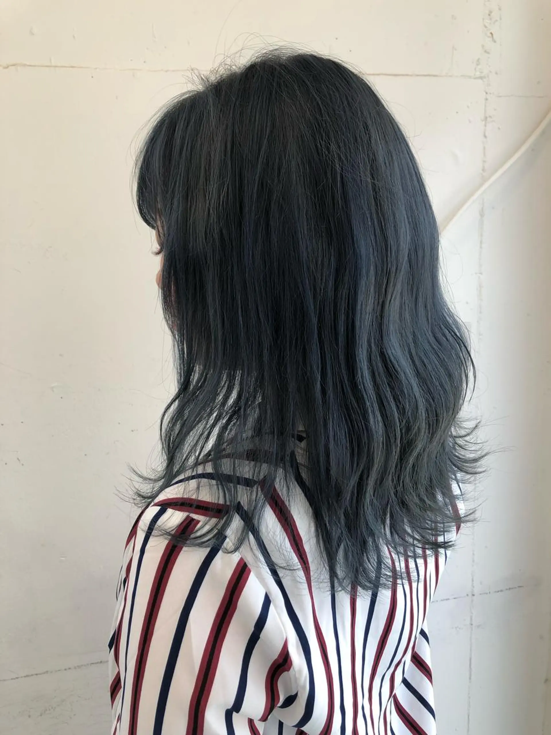 ミディアム カラー アッシュ ダブルカラー un 溝の口 伊豆本のマツエク・マツパデザイン