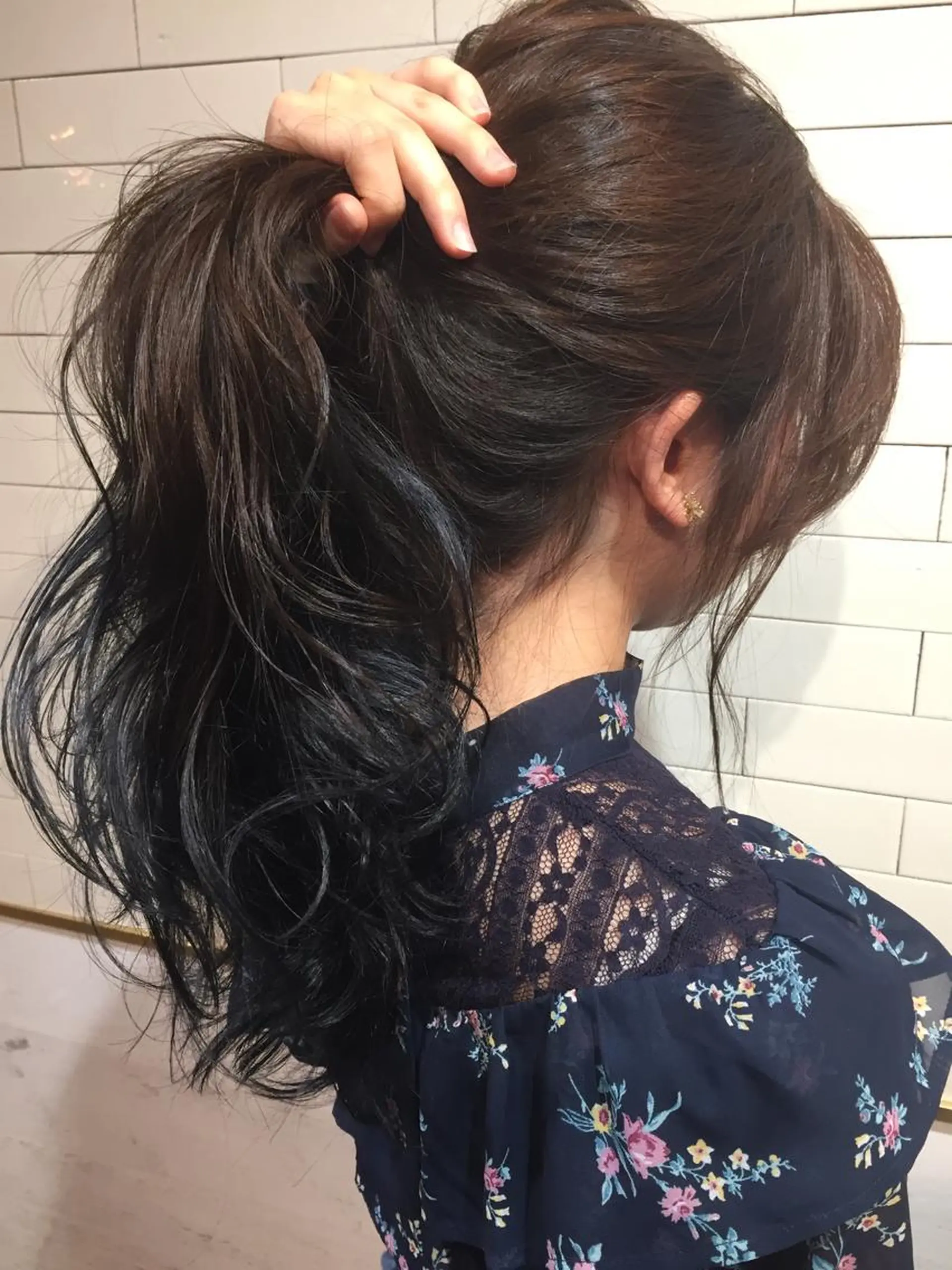 ロング ヘアカラー トリートメント トップスタイリスト 👑田添幹宜のヘアスタイル