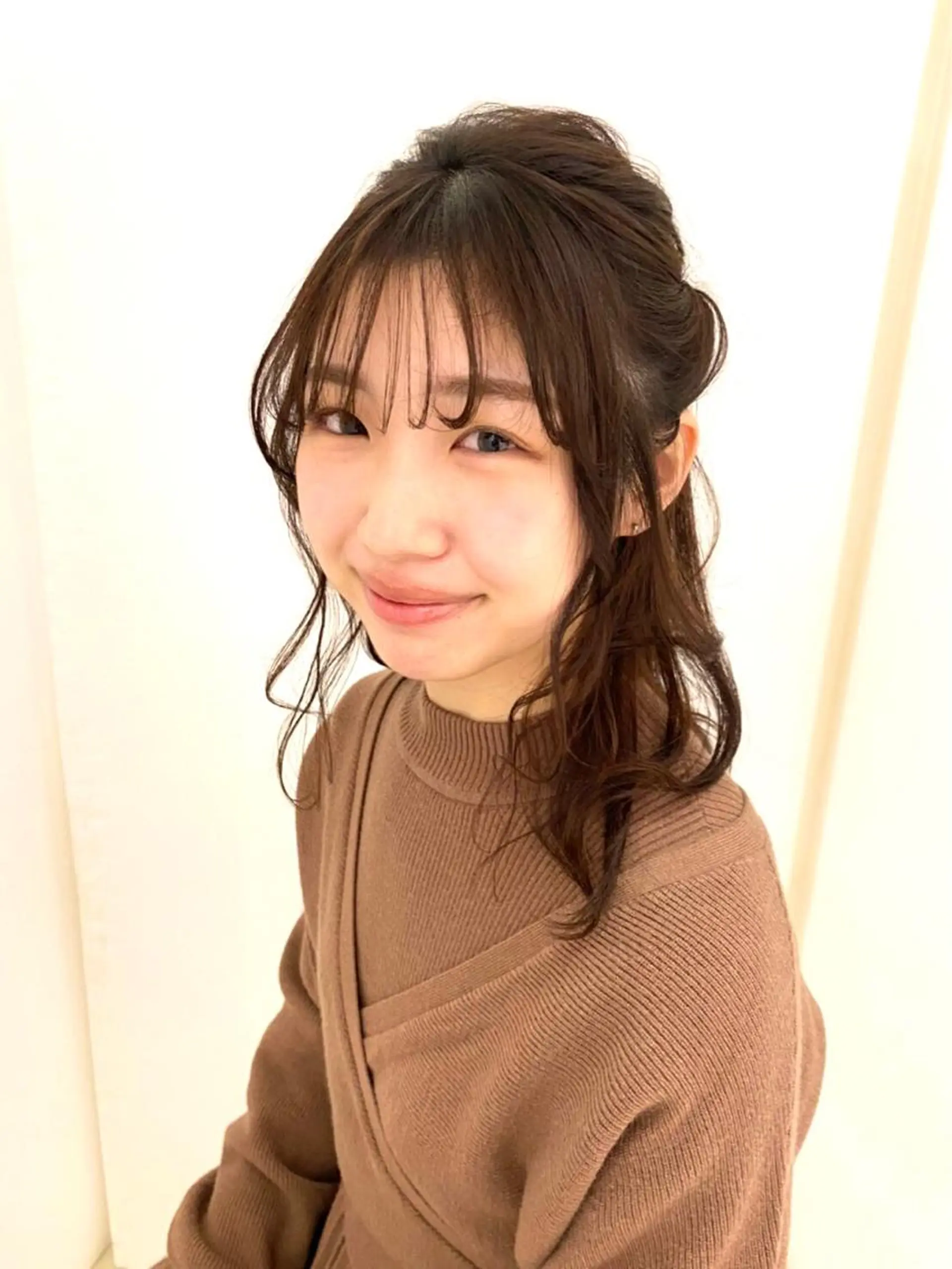 ヘアアレンジ ハーフアップ OJIMA YUKAのヘアスタイル