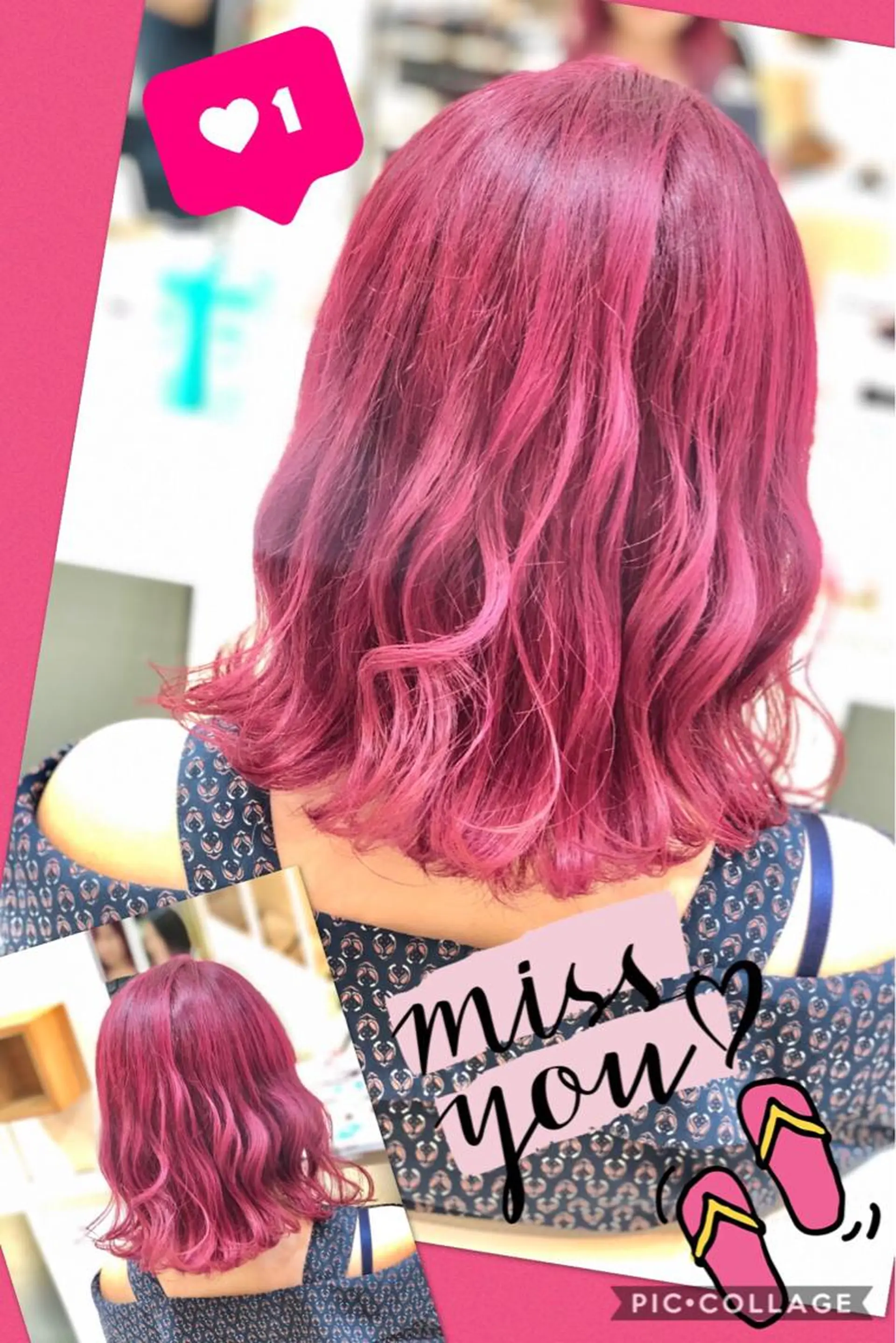 ミディアム カラー ブリーチ ケアブリーチ ハイトーンカラー イルミナカラー レッドカラー 永島 桜のヘアスタイル