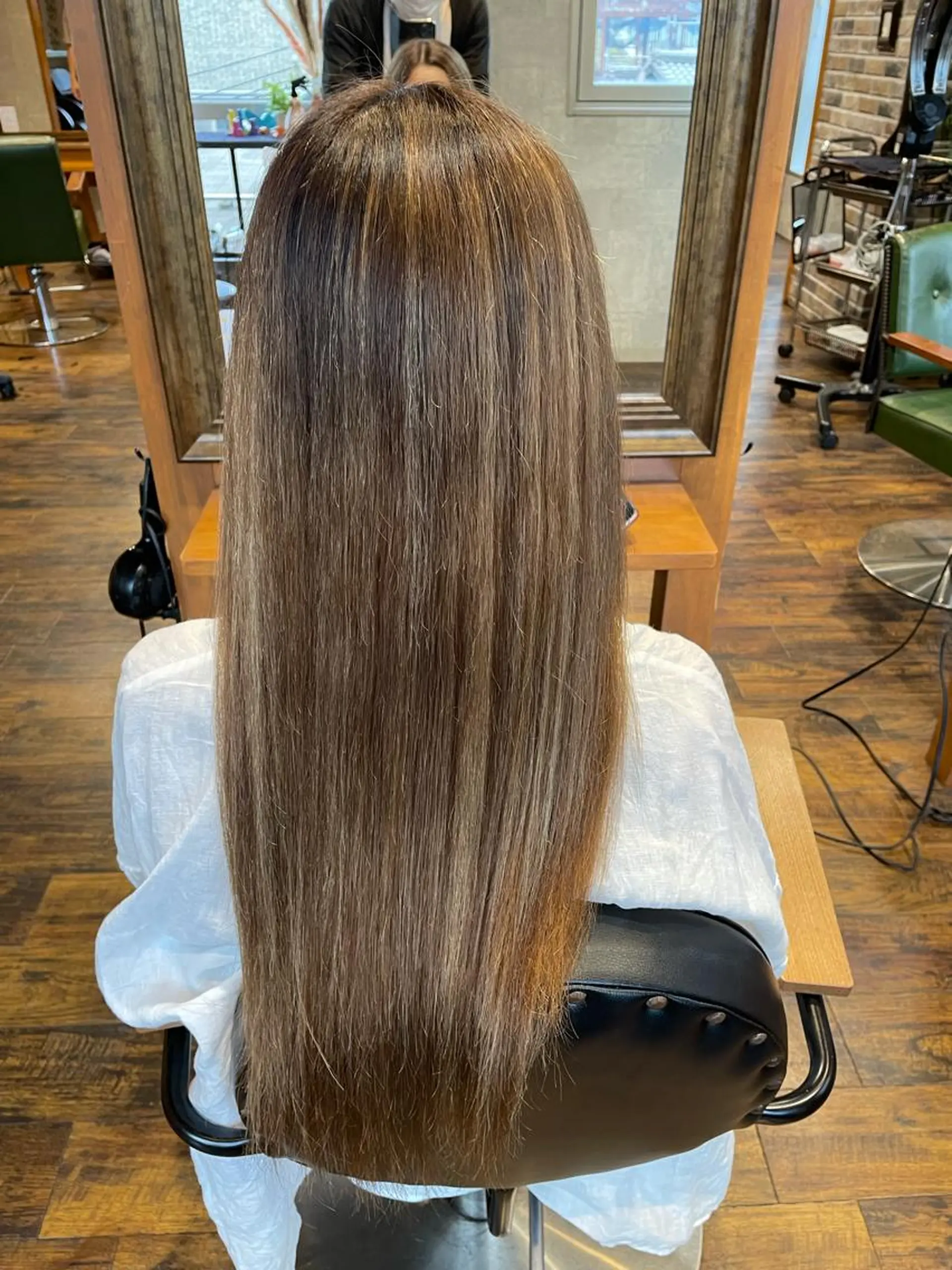 セミロング 酸性ストレート 縮毛矯正 京都の美髪お兄さん /美髪師/大島正和のヘアスタイル