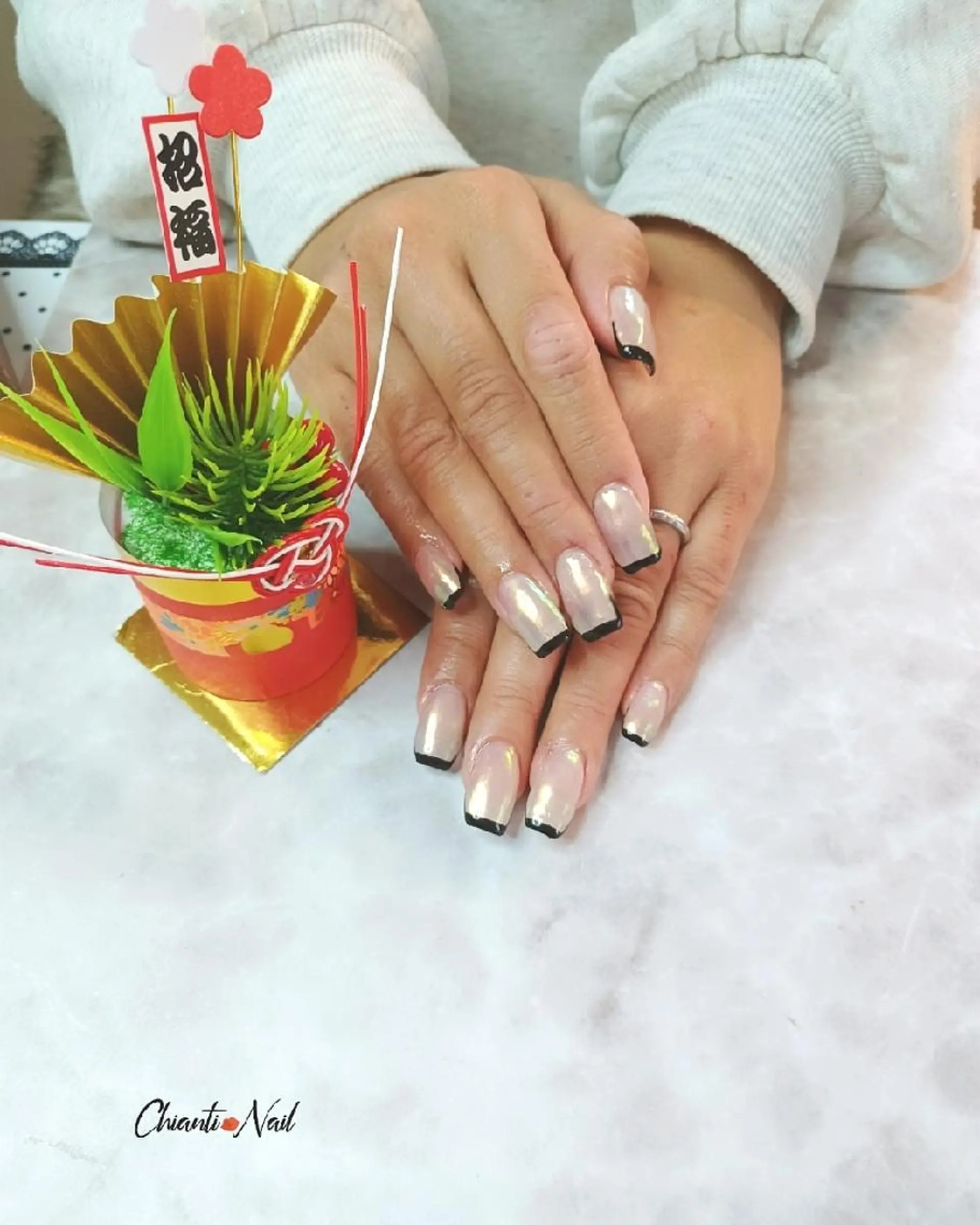 ネイル 長さ出し ロングネイル Chianti Nailのネイルデザイン