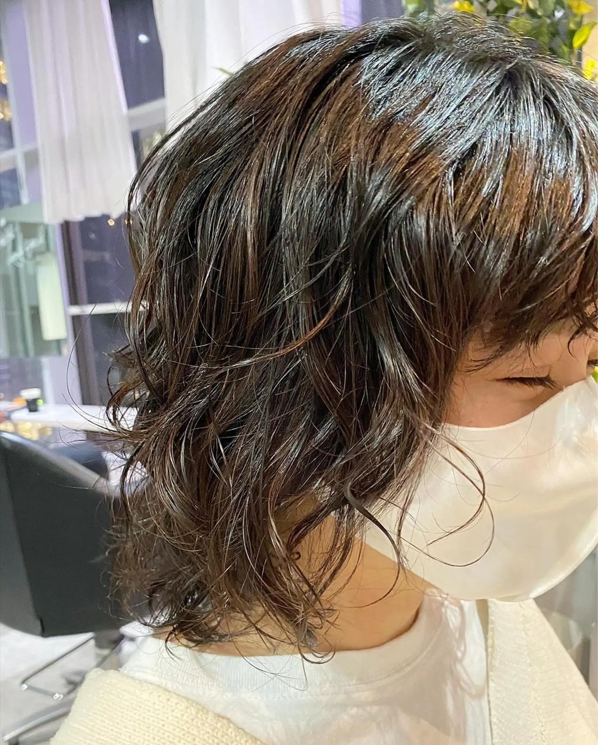 ミディアム パーマ 低ダメージパーマ ケアパーマ/武田明大のヘアスタイル