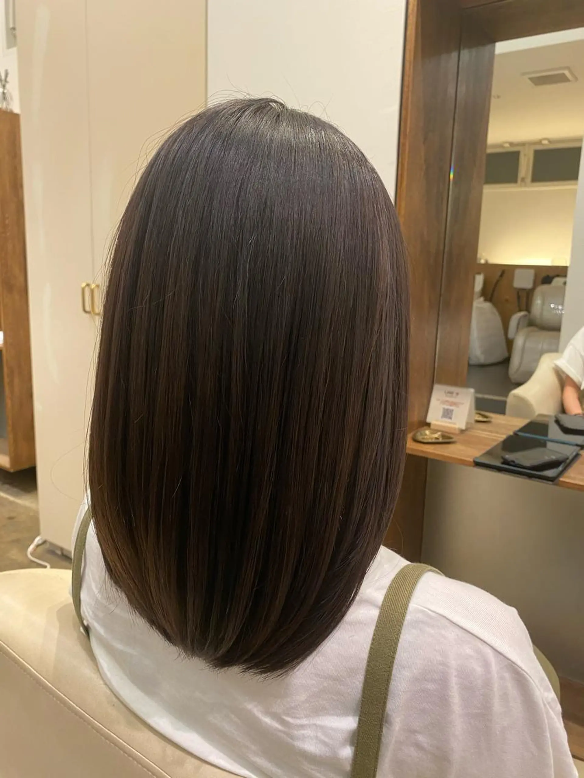 ミディアム カラー カット ヘアカラー トリートメント 入江 允のヘアスタイル