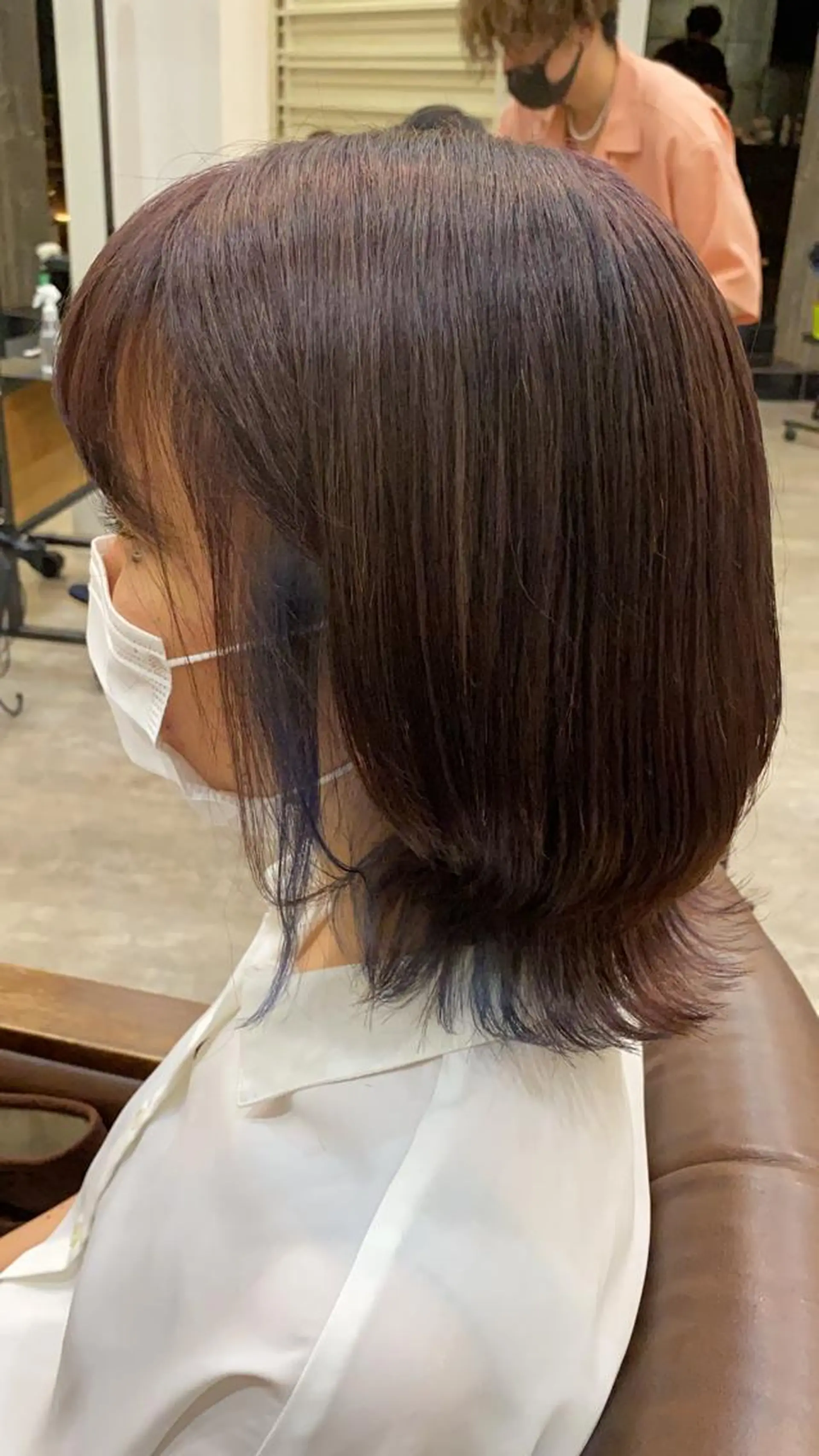 ミディアム カラー ブルーカラー ラベンダーカラー ピンクカラー ピンクラベンダー カット ヘアカラー トリートメント 🟢NEGi🟣 🫧髪質改善のヘアスタイル