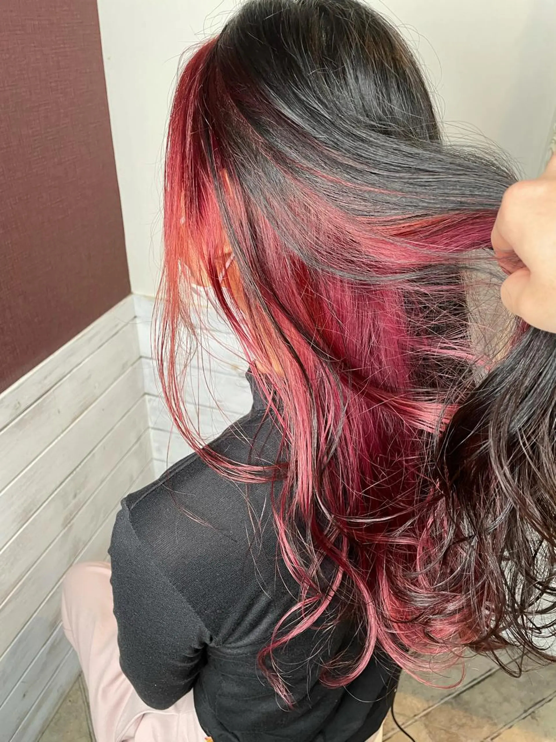 ロング カラー ミストバング フェイスフレーミング インナーカラー monolith所属・石山涼太 【monolith】のヘアスタイル