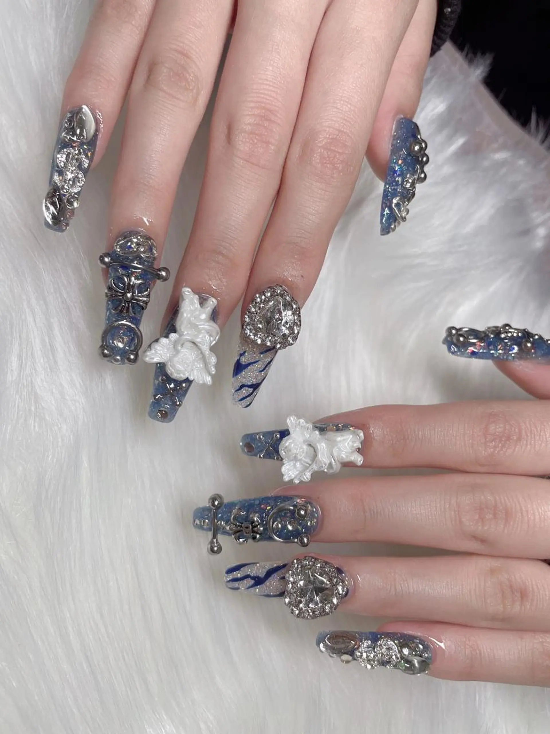 ロング ネイル ハンドネイル 《LB》ラブリエ Nail&eyeのマツエク・マツパデザイン