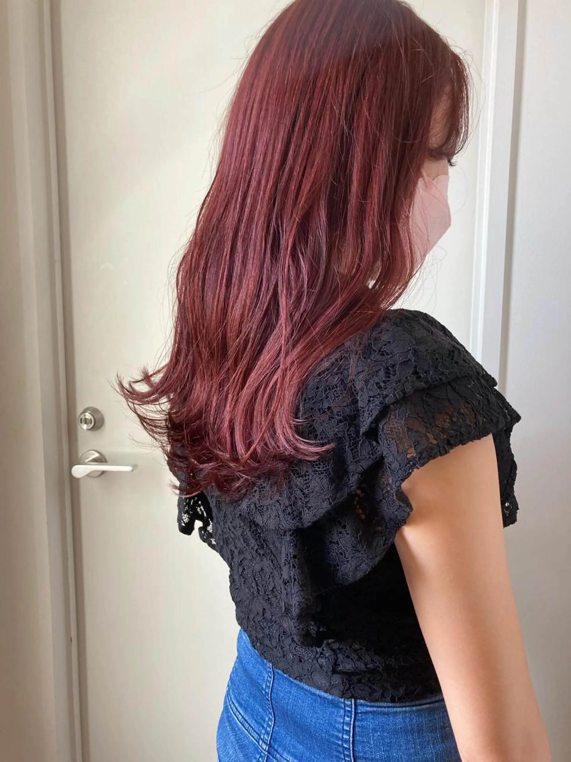 ロング カラー ブリーチ ケアブリーチ カット ヘアカラー トリートメント 小木曽智美 /ボブ/ショートのヘアスタイル