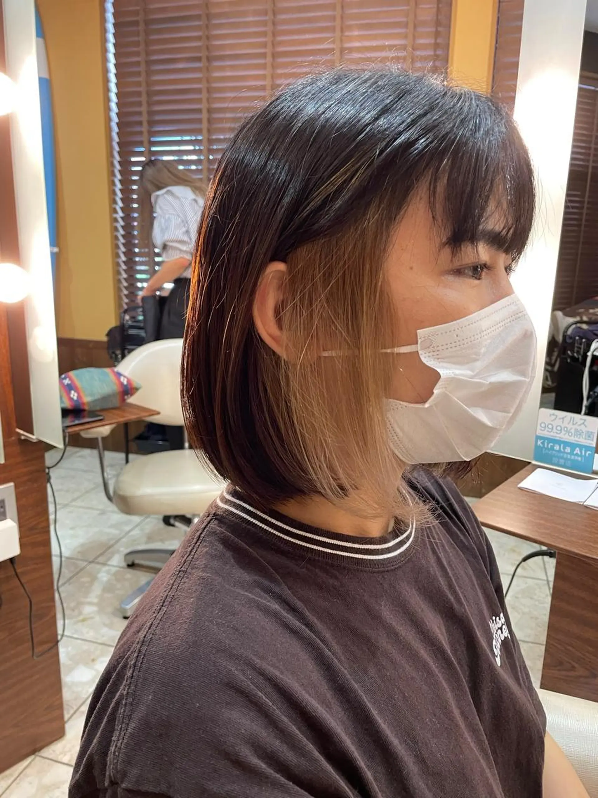 ミディアム カラー インナーカラー 飯泉/メンズカラー ツイスパ/メッシュのヘアスタイル