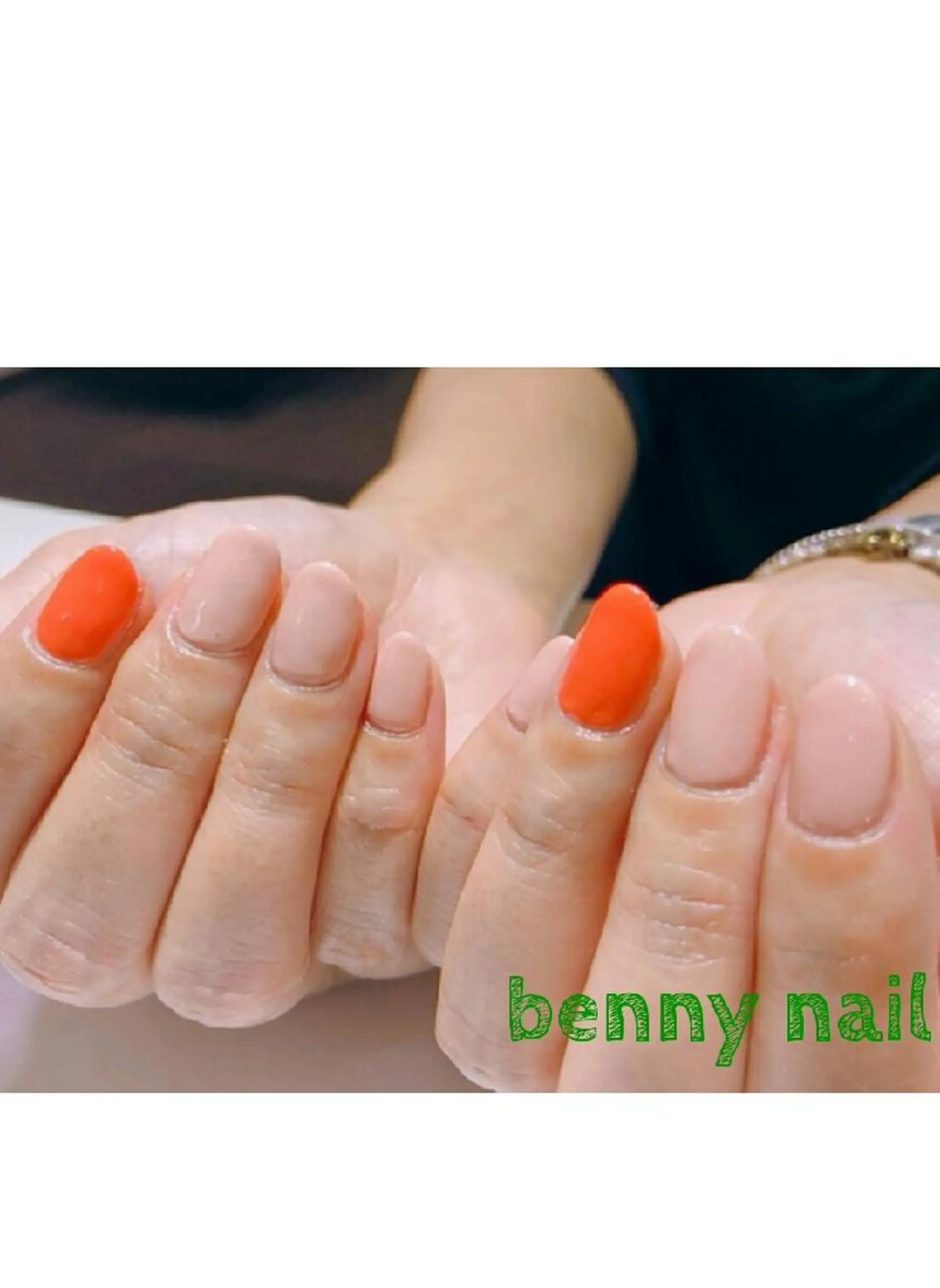 ネイル ワンカラーネイル 最終受付23時半 benny nailのネイルデザイン