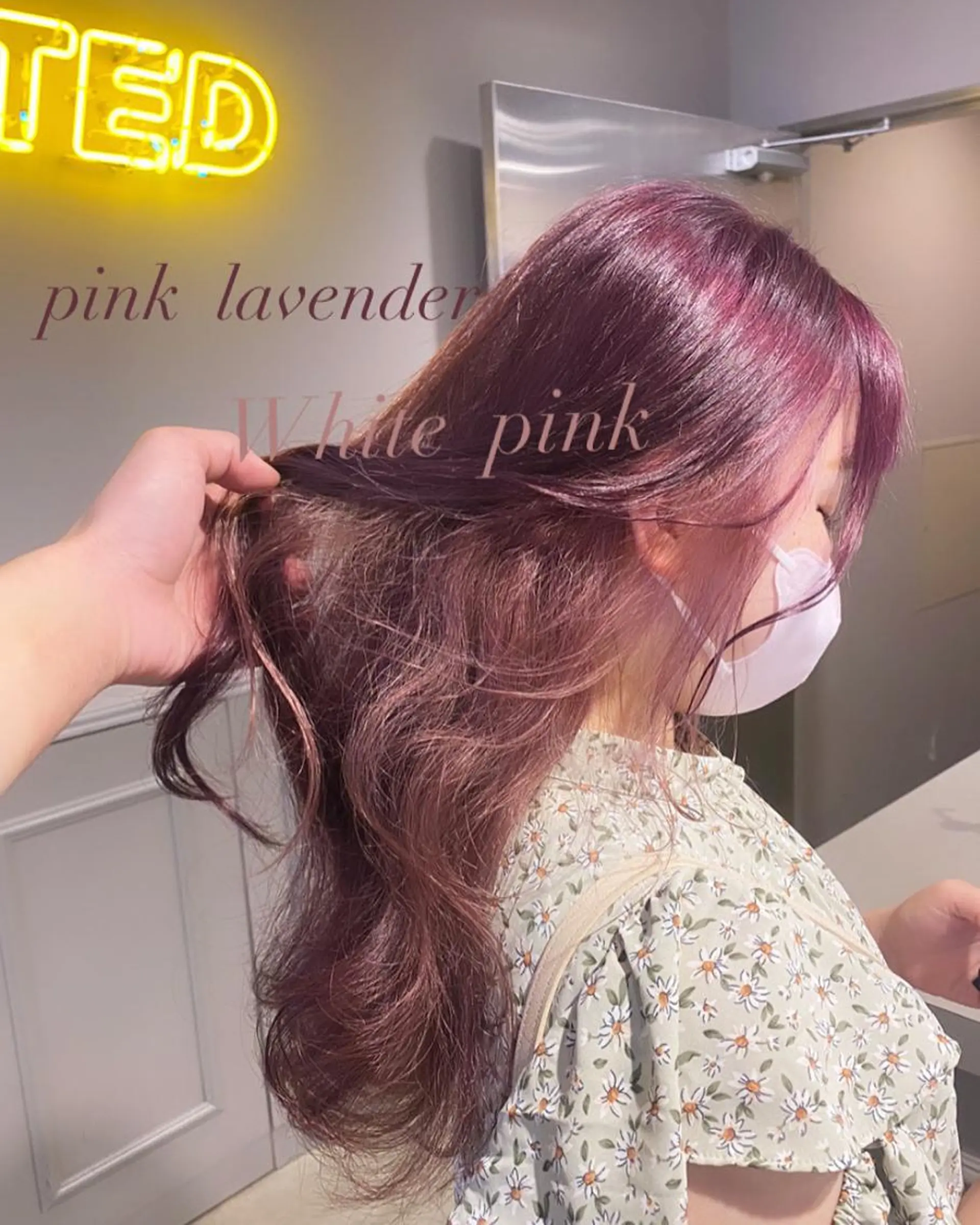 ミディアム カラー ヘアカラー トリートメント ヘアセット 韓国/トレンド レイヤー【101】のヘアスタイル