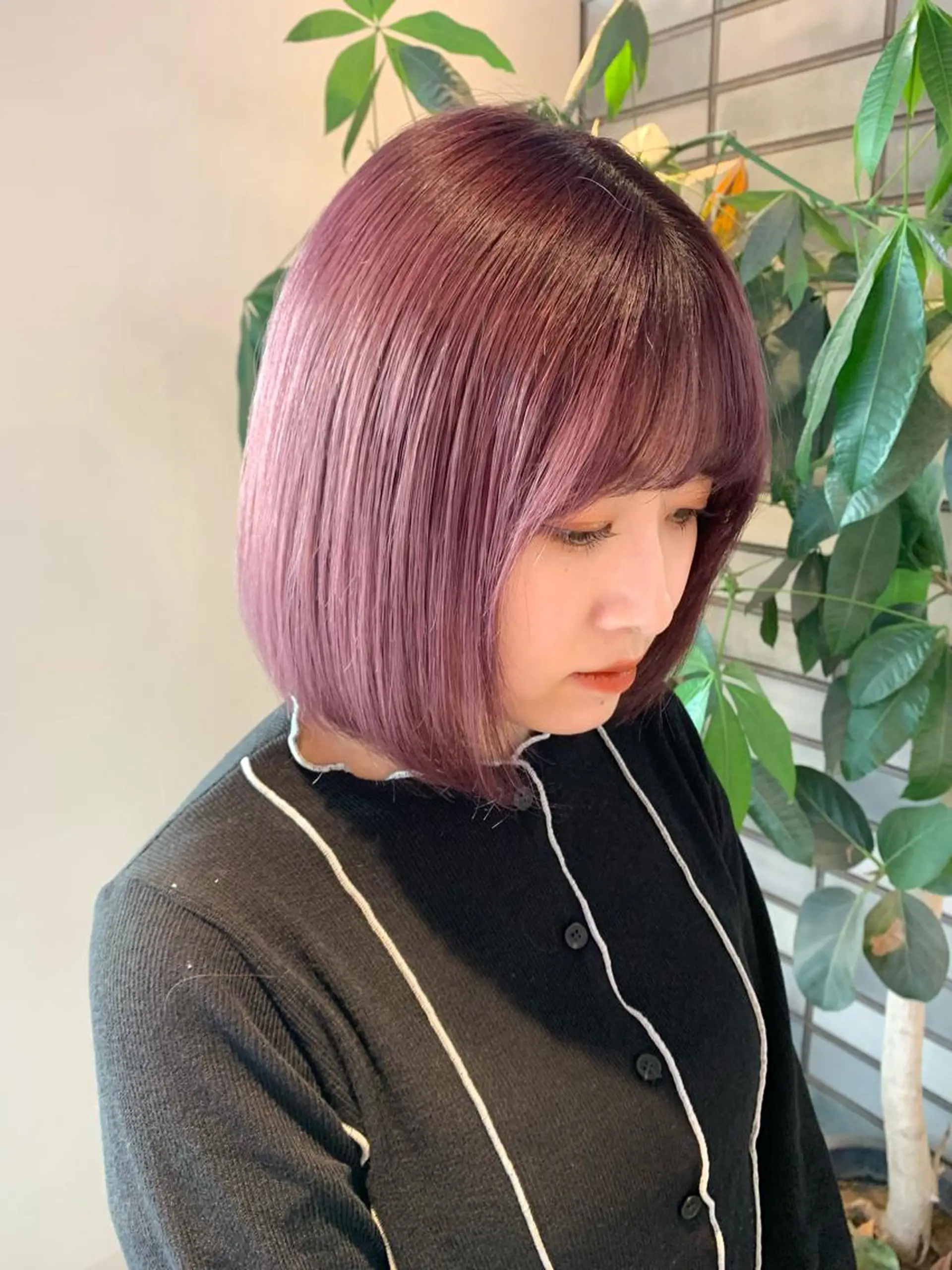 ショート カラー ブリーチ ラベンダーカラー ピンクカラー ピンクラベンダー レイヤー/大人メンズ パーマ🌀 平島拓也のヘアスタイル