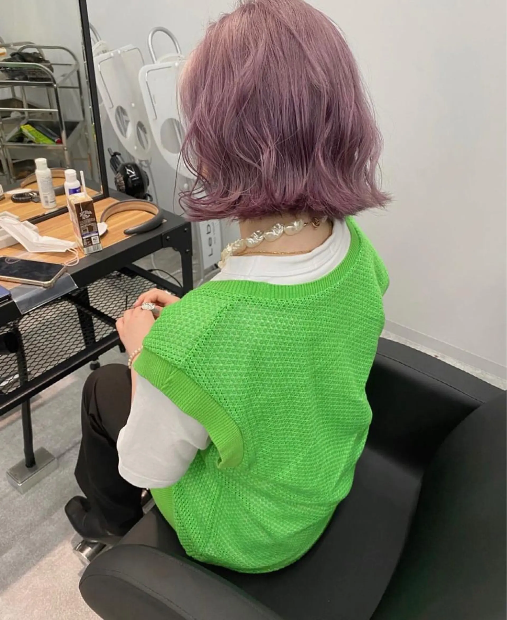 ミディアム カラー ラベンダーカラー ピンクカラー ピンクラベンダー LINDO TOKYO所属・心斎橋/ブリーチ minamiのヘアスタイル