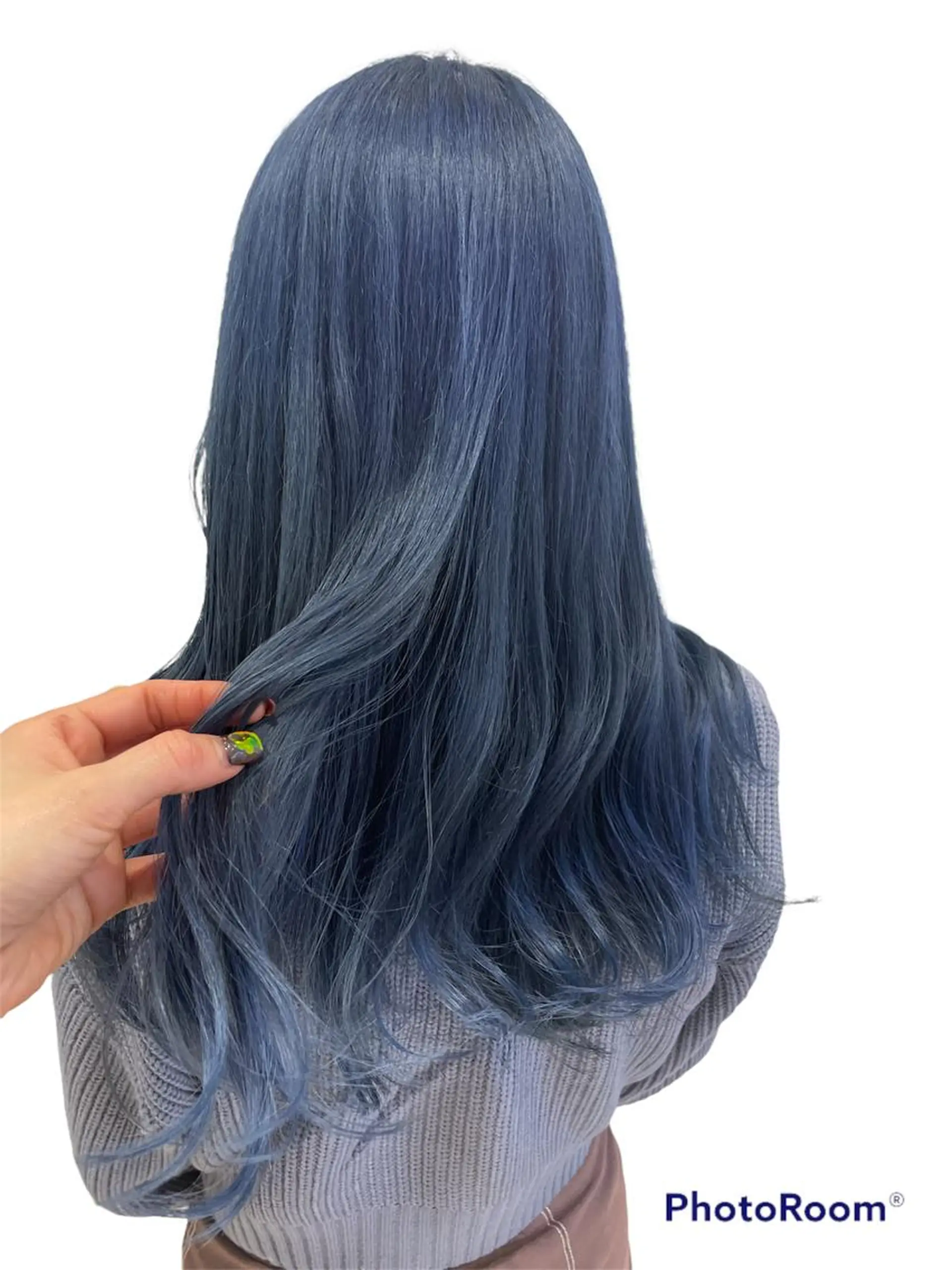 セミロング カラー ブルーカラー EMANON新宿東口所属・新宿駅近♡個室 ♡関口三都季🌜のヘアスタイル