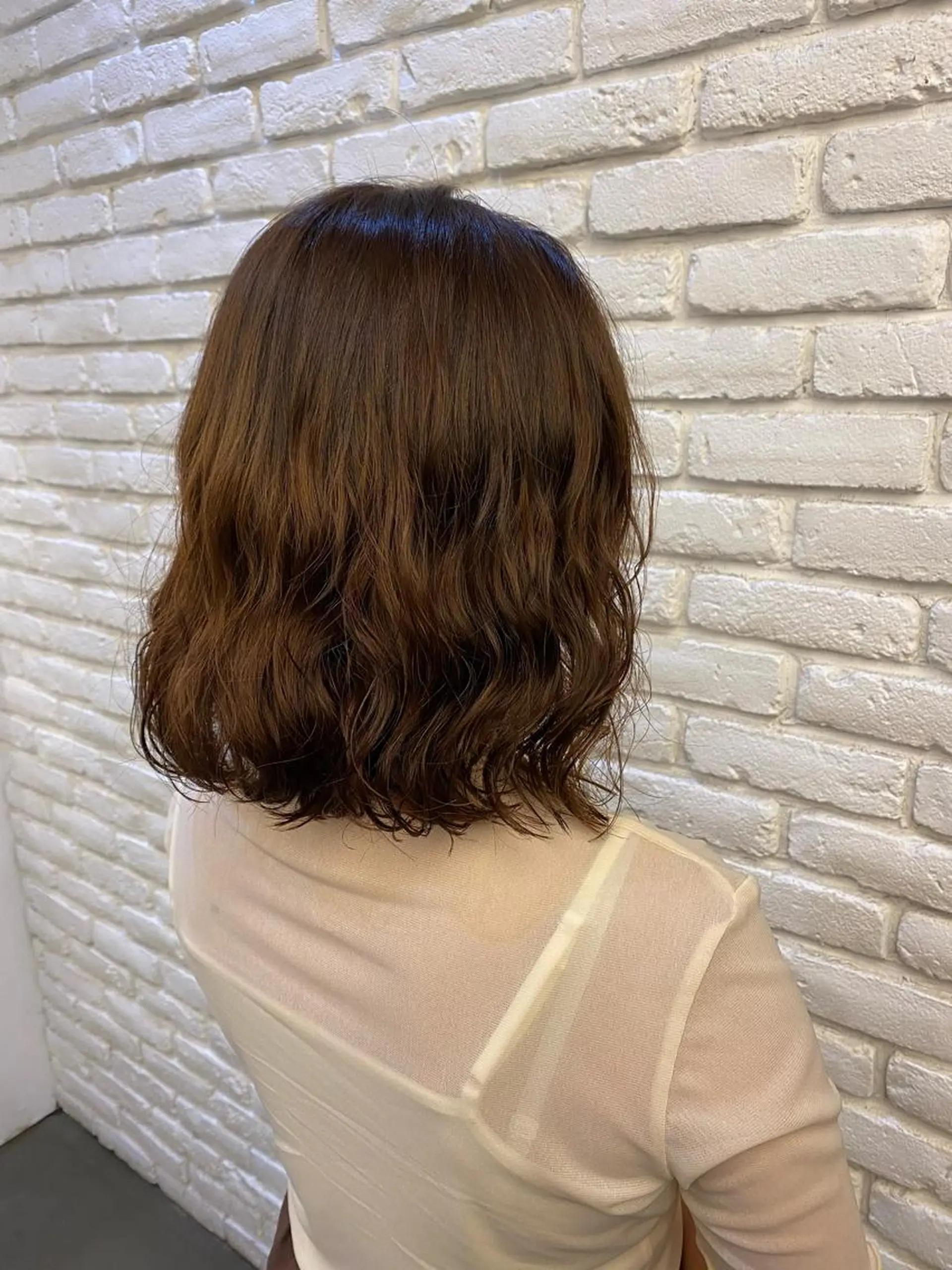 ミディアム パーマ ミディアムパーマ ✨️今だけ無料✨️ 鶴田みなみのヘアスタイル