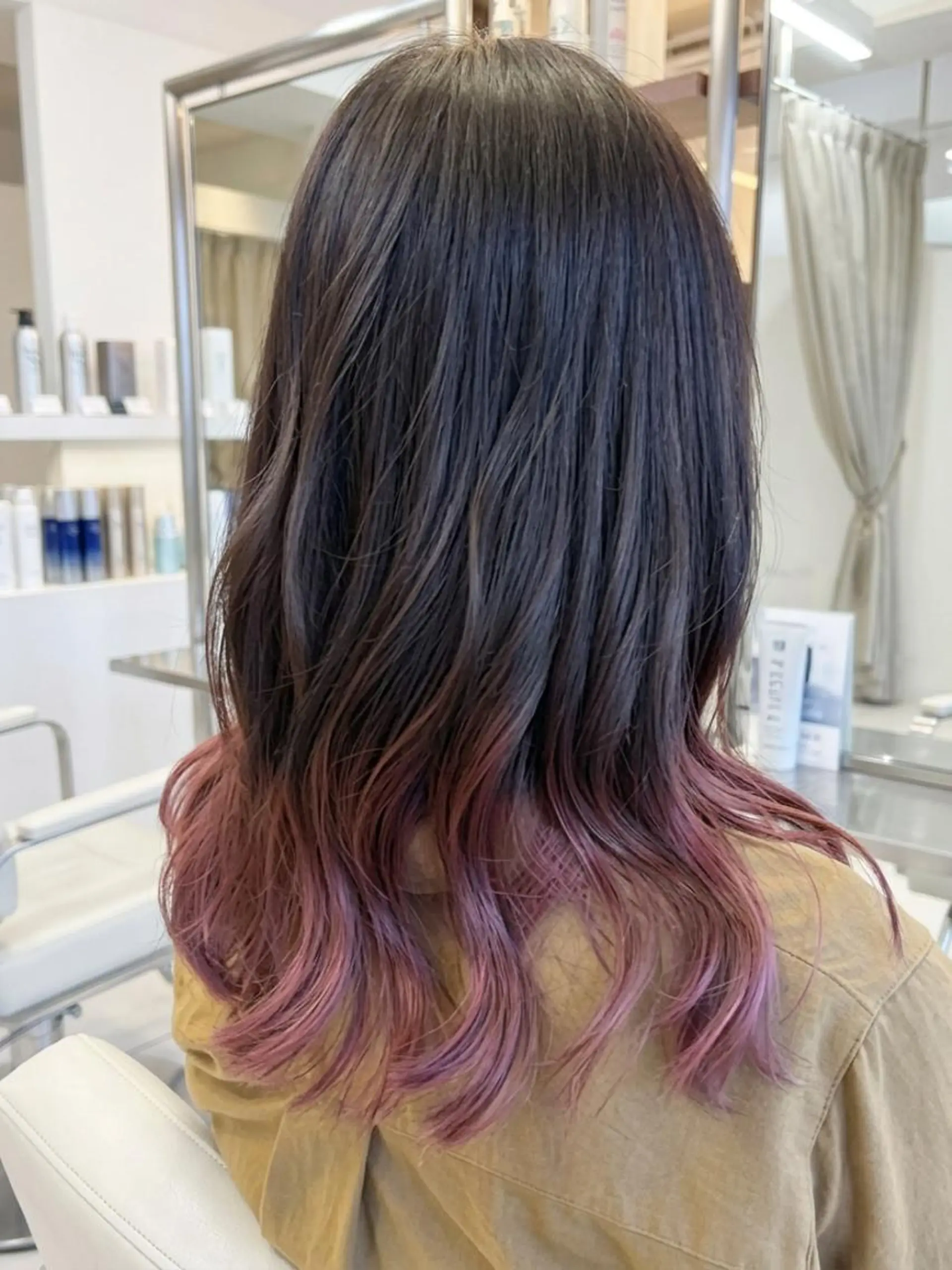 ロング インナーカラー◆ ダブルカラー◆　上原のヘアスタイル