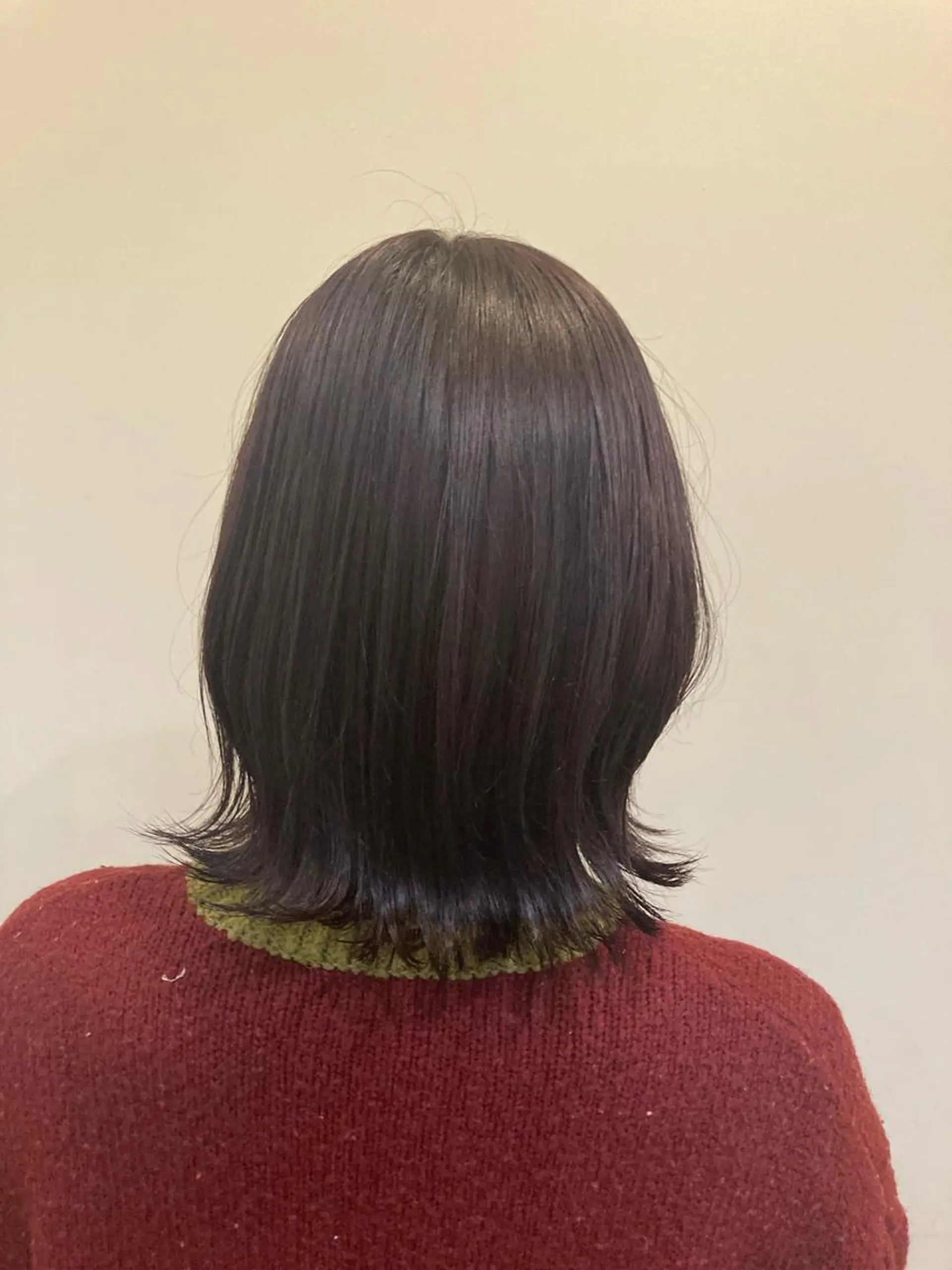 ミディアム カラー 透明感カラー ラベンダーカラー ラベンダーグレー ボブ くびれヘア カット ヘアカラー 💎髪質改善💎 西森千夏のヘアスタイル