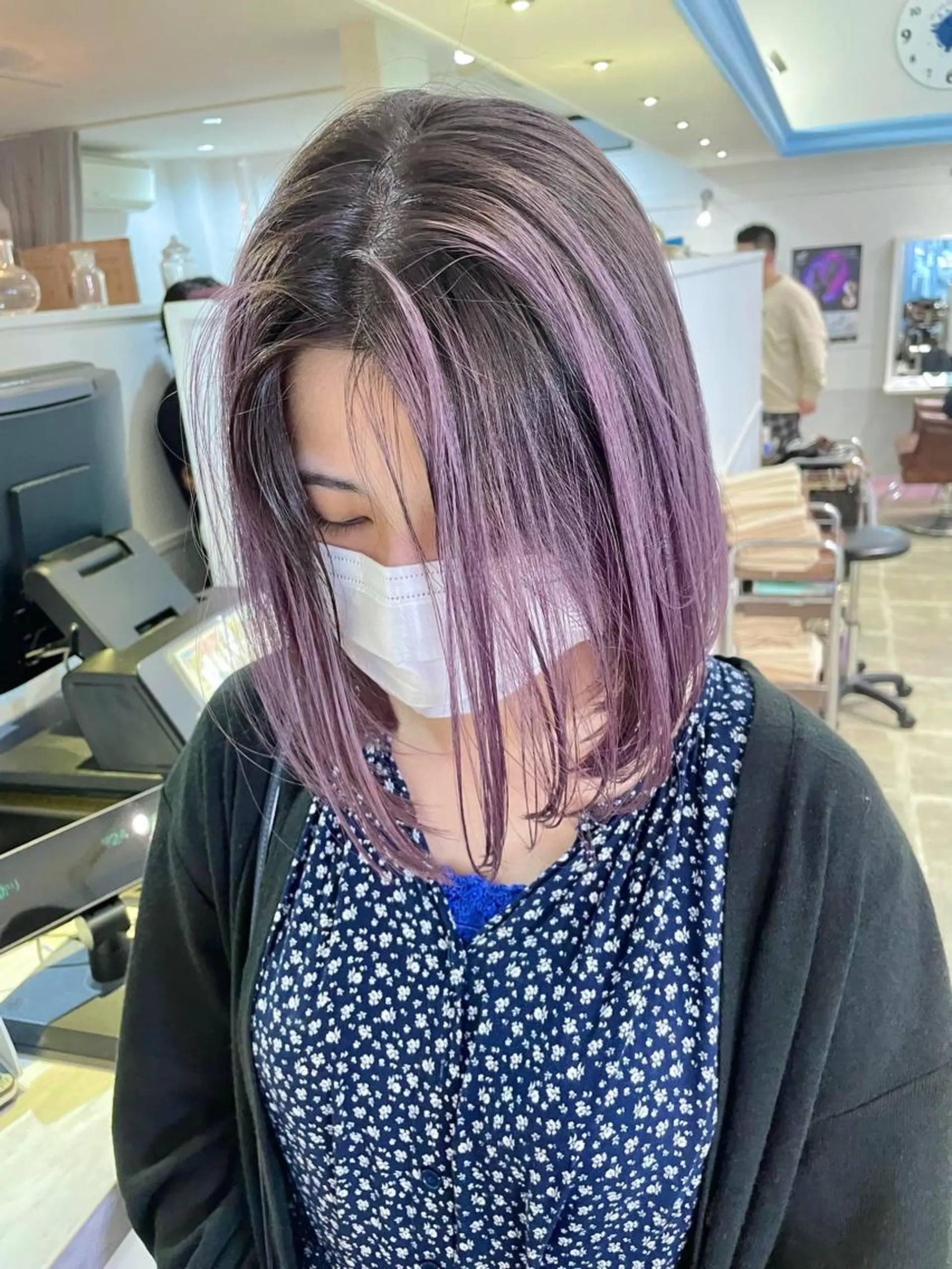 ミディアム ヘアカラー トリートメント Lit.豊橋 夏目のヘアスタイル