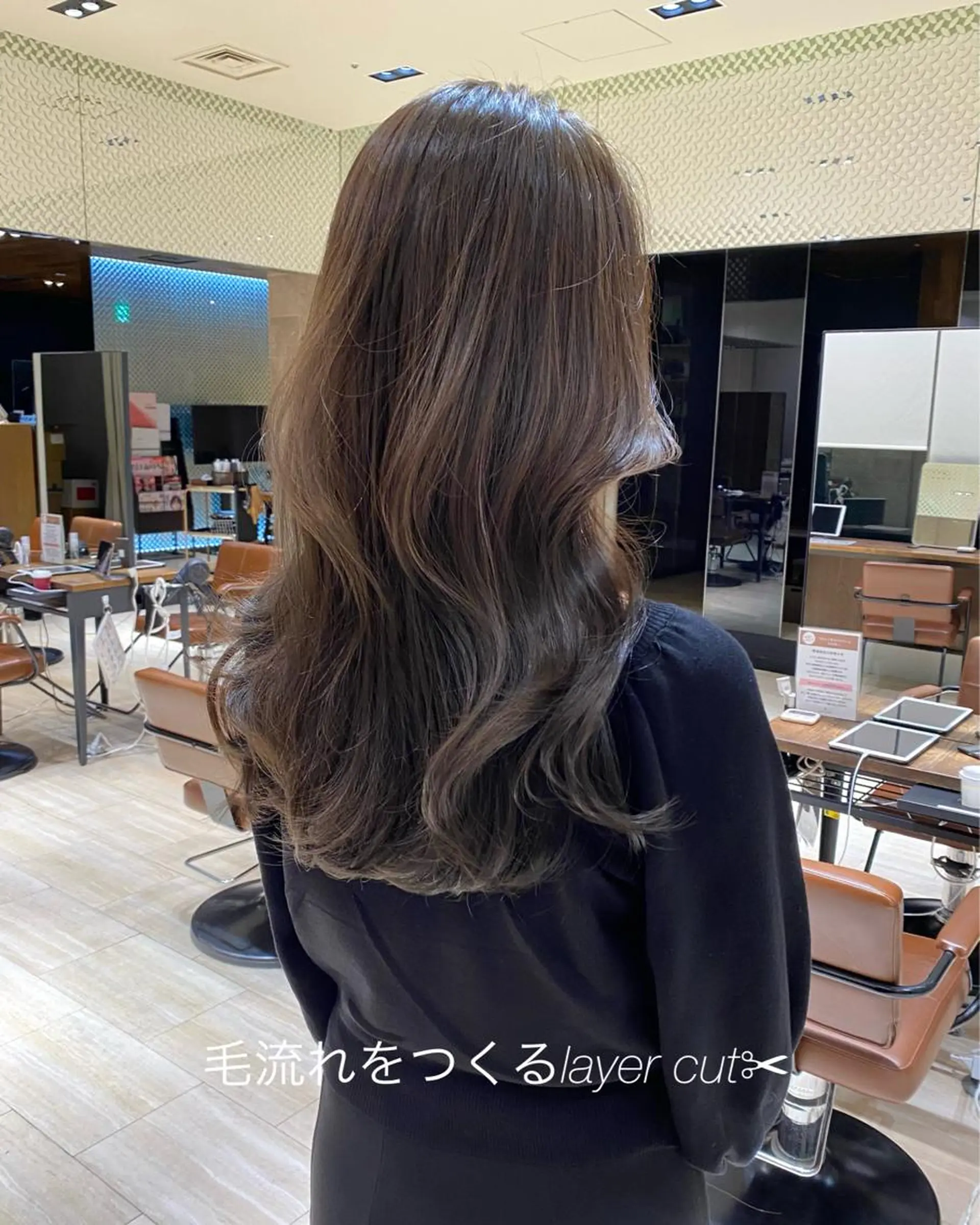 ロング カラー レイヤー/顔周り /透明感🩶高橋大のヘアスタイル