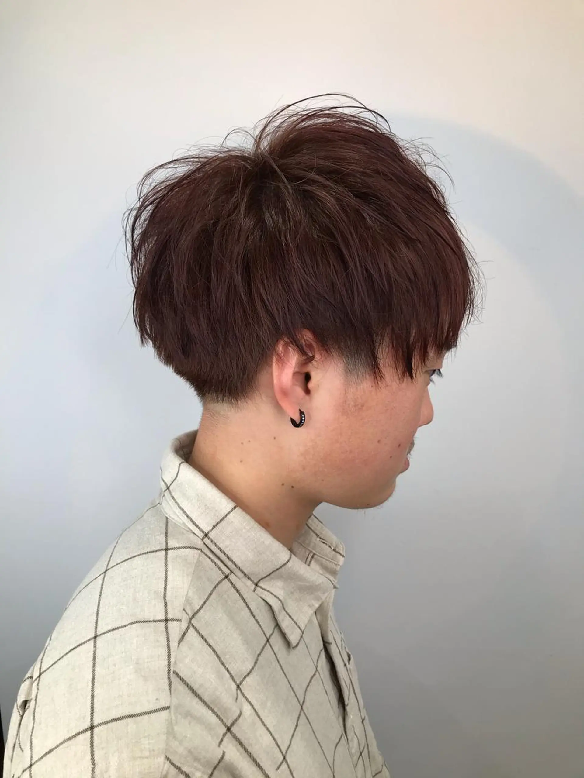 ショート カラー インナーカラー/ ストレート/奥野洸也のヘアスタイル