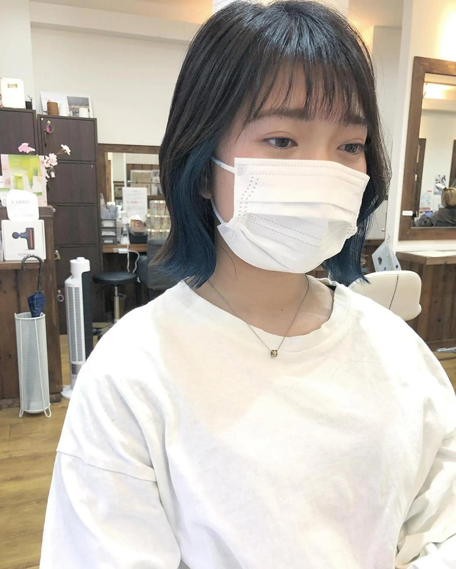 カラー アディクシーカラー アッシュ ブリーチ ブルーカラー ダブルカラー 🌈ハイトーン/ ワタル🌈のヘアスタイル