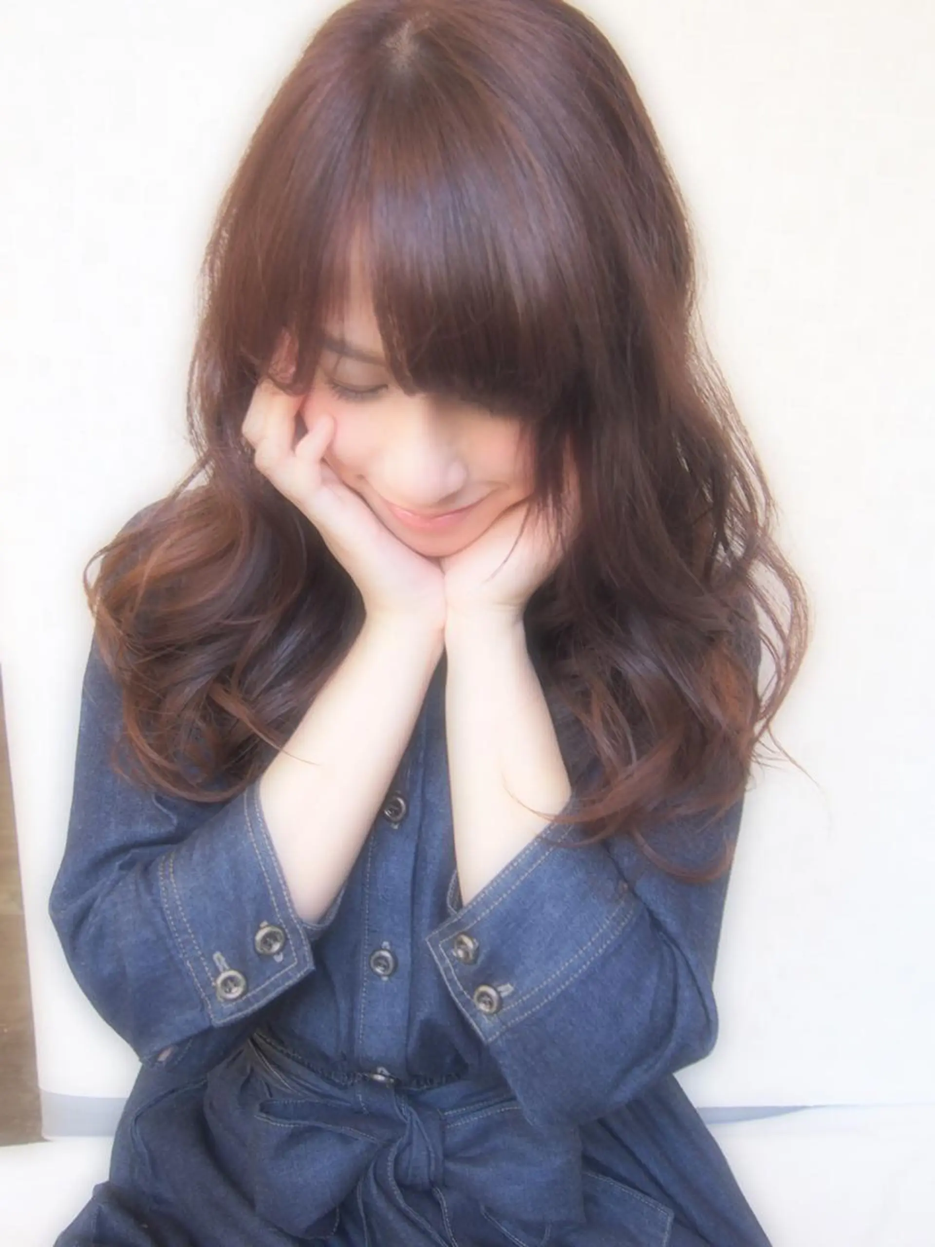 ミディアム セミロング ほさか しんごのヘアスタイル