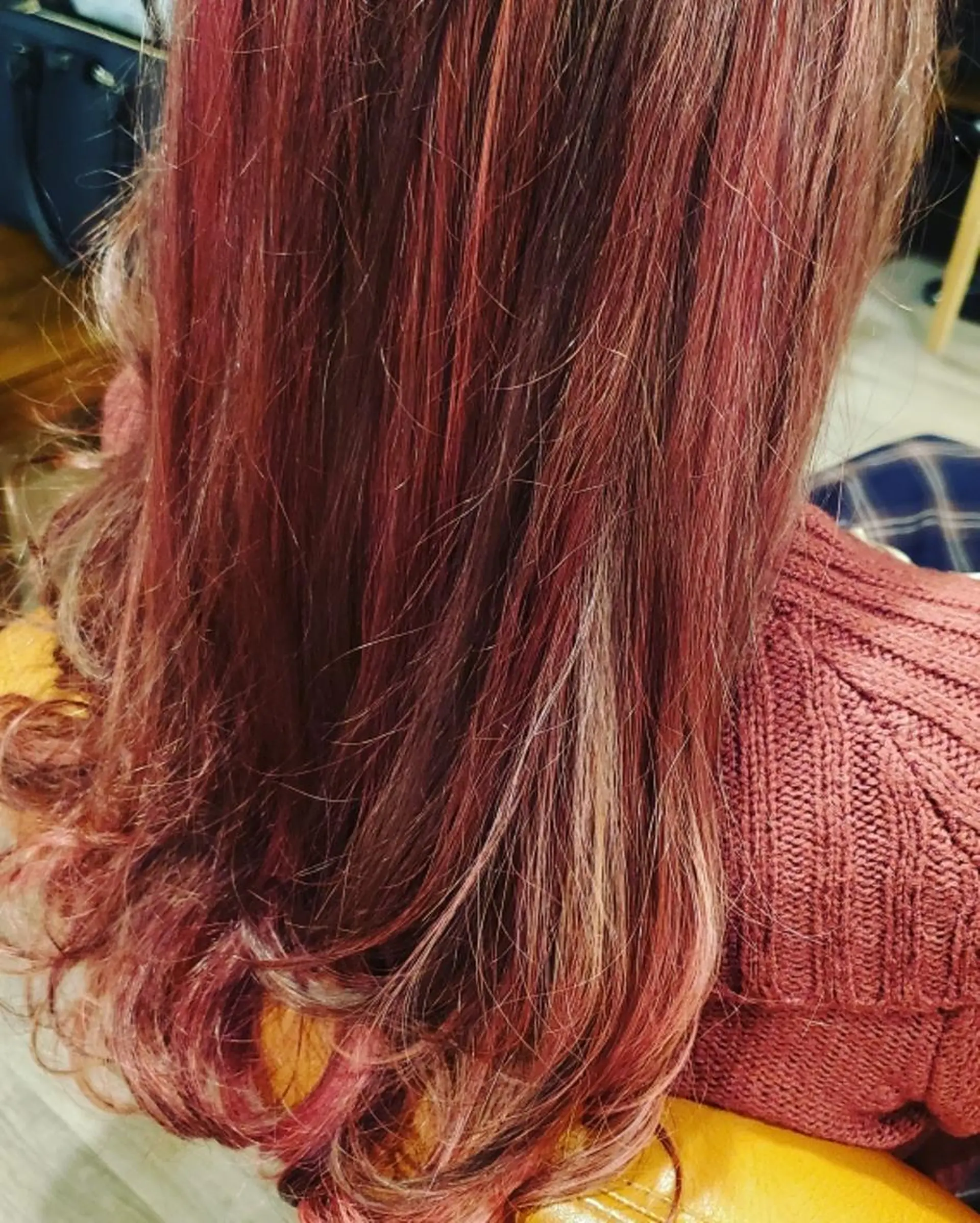 ロング カラー アディクシーカラー ブリーチ 外国人風カラー トリートメント 酸熱トリートメント ヘアカラー spa hair  ark 富井直美のヘアスタイル