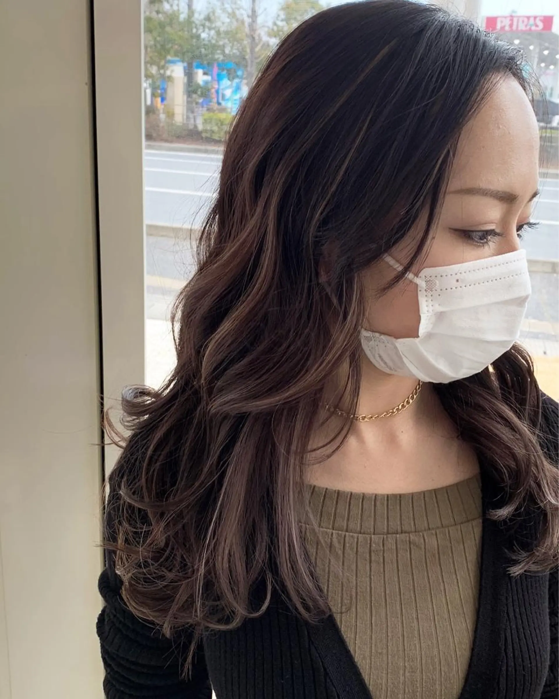 セミロング カラー EARTH石巻店 尾形  裕のヘアスタイル