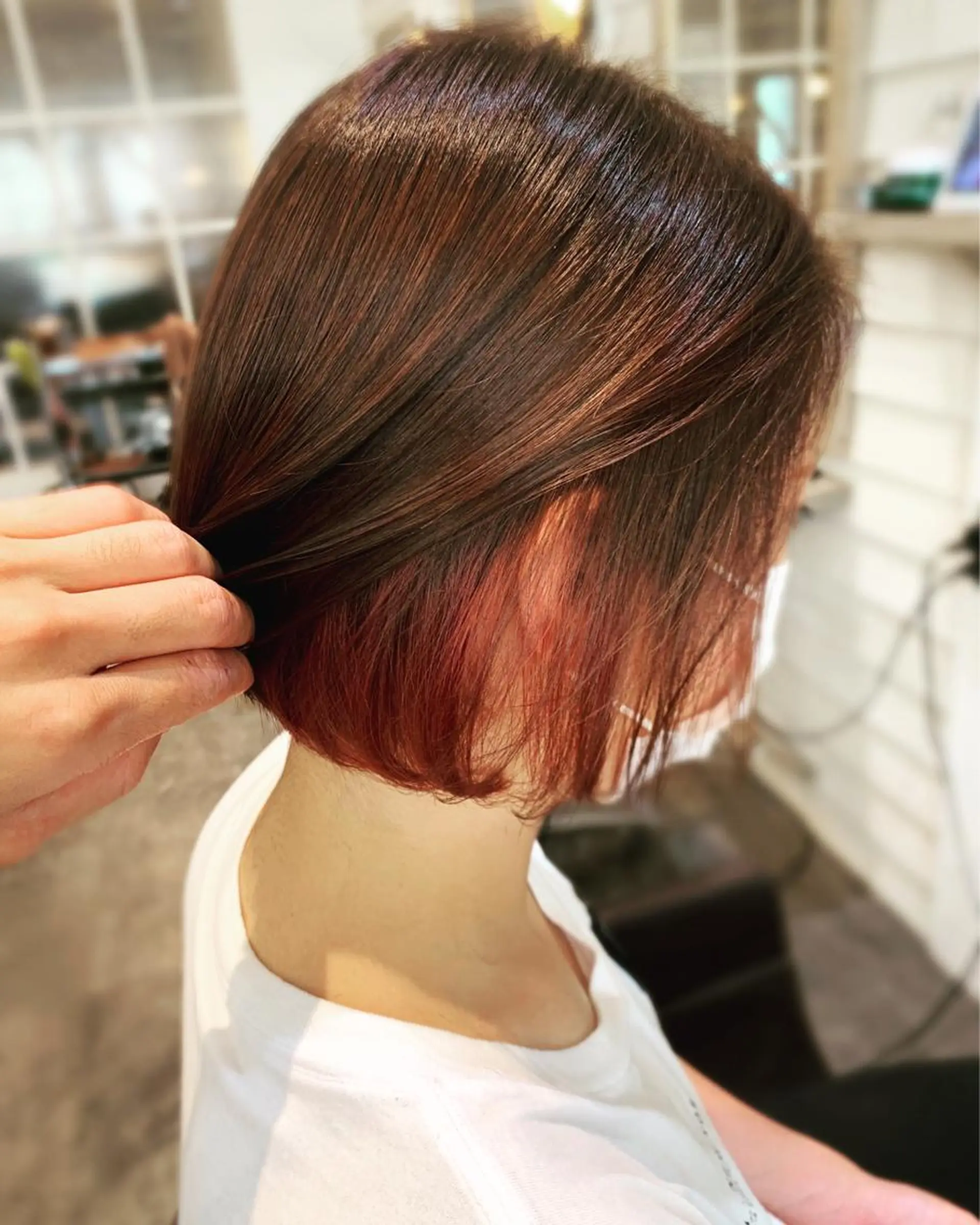 ショート 🍀艶髪縮毛矯正/ 風殿　滉太🍀のヘアスタイル