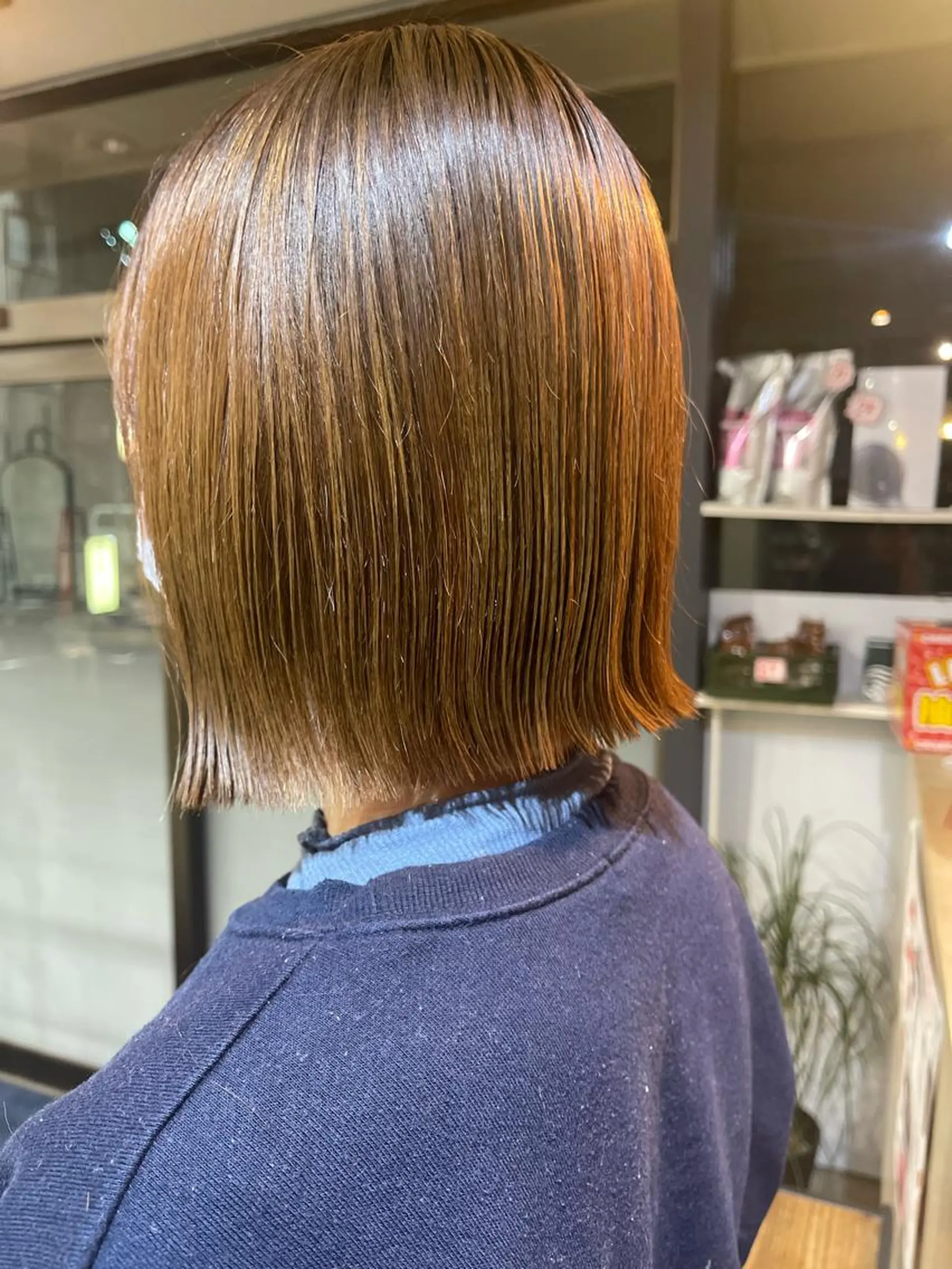 ミディアム 米元 春奈のヘアスタイル