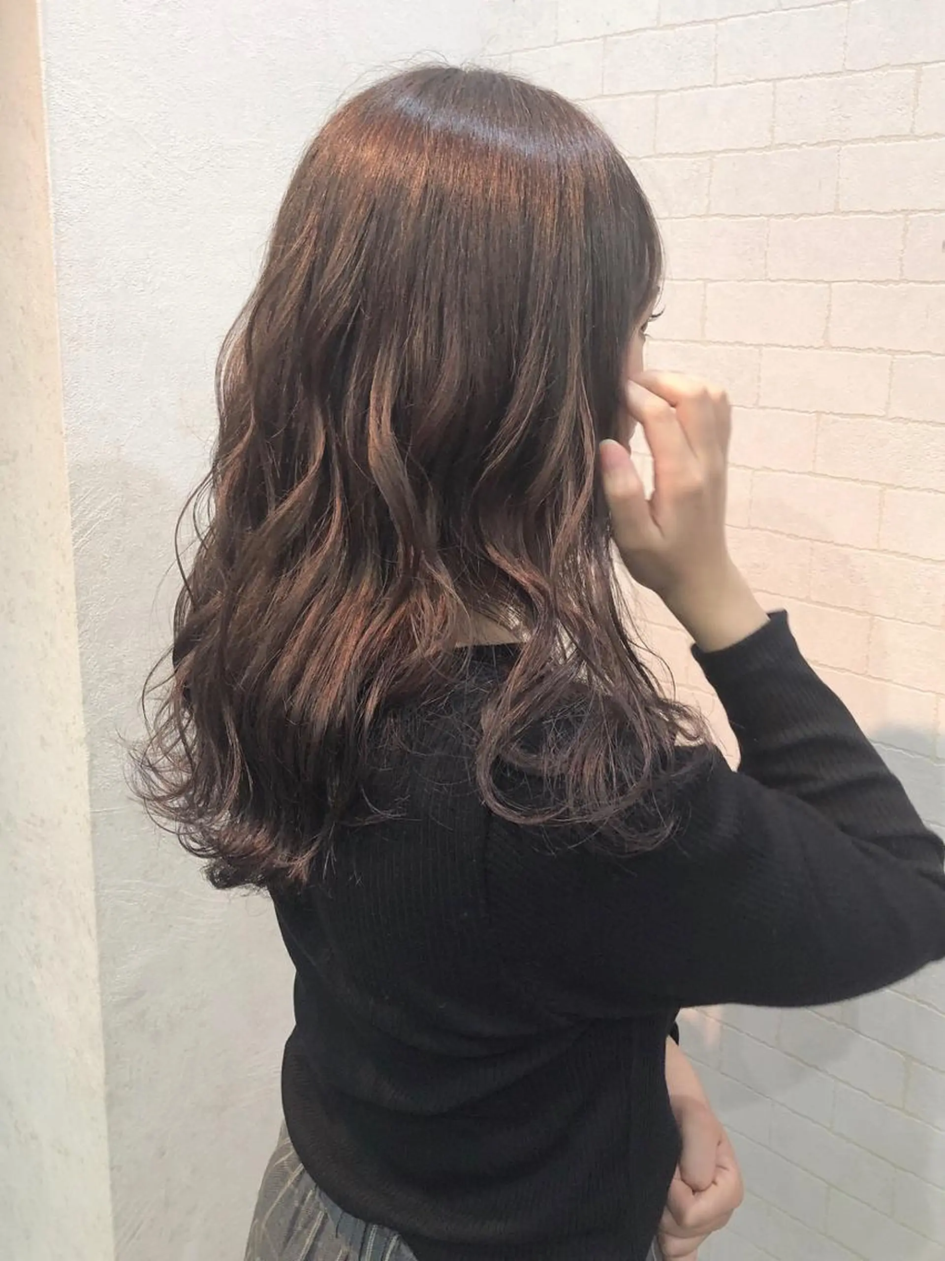 ミディアム カラー グレージュ ミルクティーグレージュ 小森 拓哉のヘアスタイル