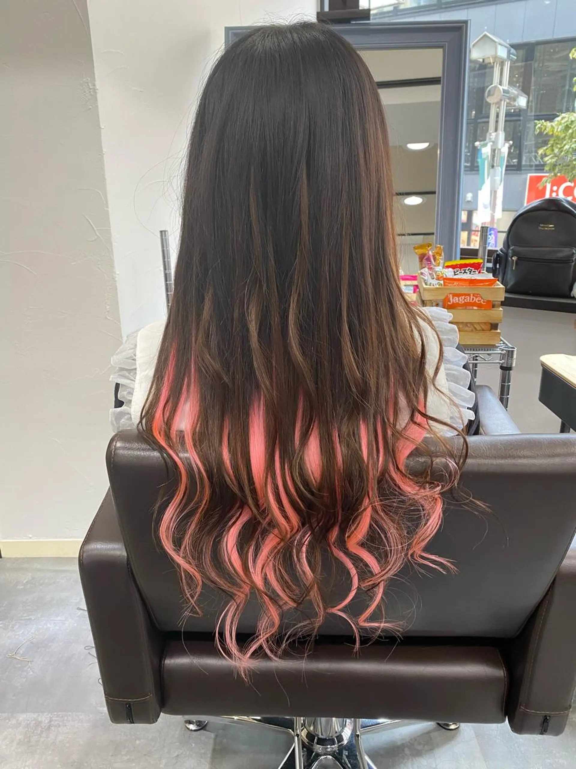 ロング カラー ヘアアレンジ プルエクステ インナーカラー エクステ 清水 由佳のマツエク・マツパデザイン
