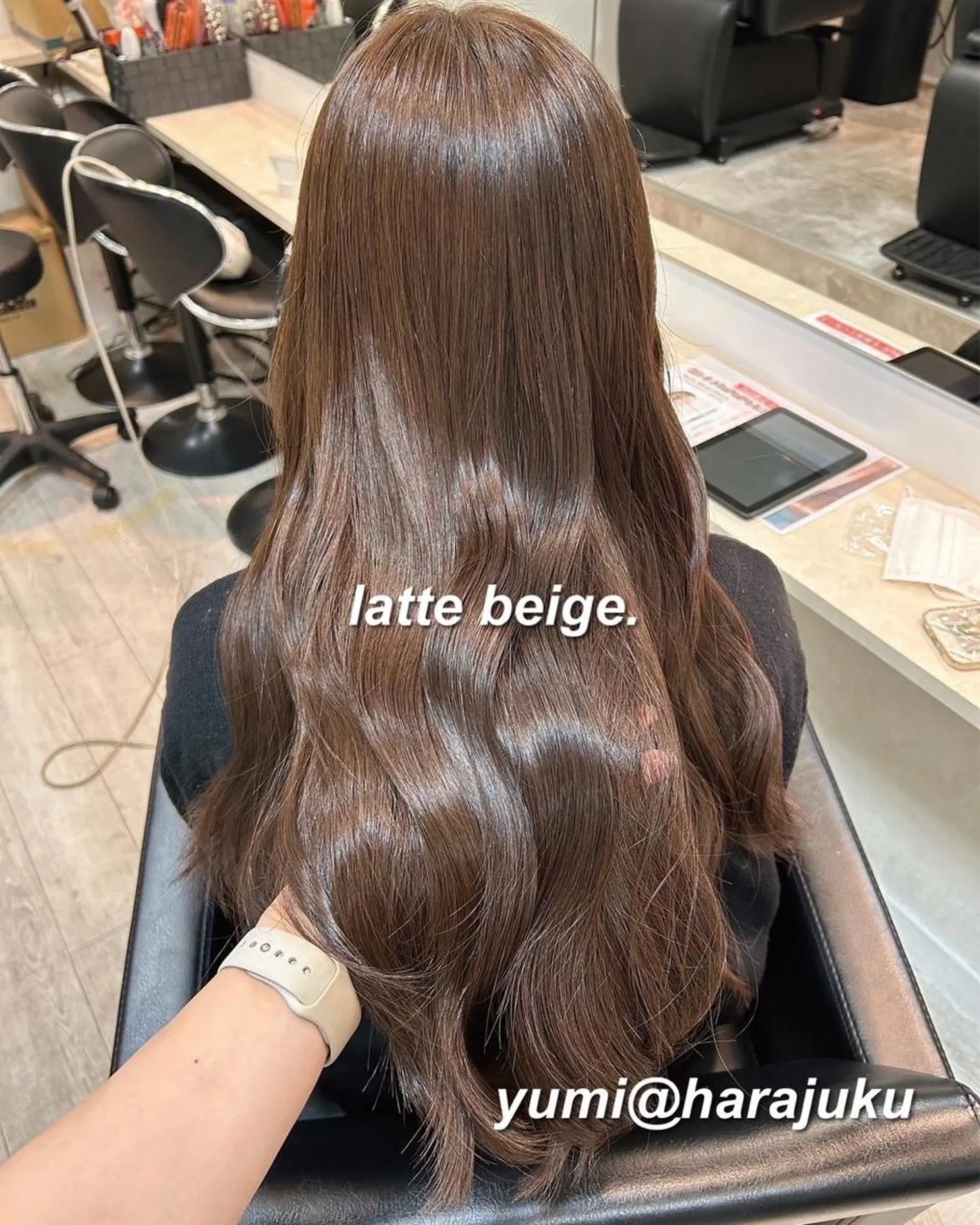 ロング カラー パーマ ヘアアレンジ メンズ ワット 原宿のヘアスタイル