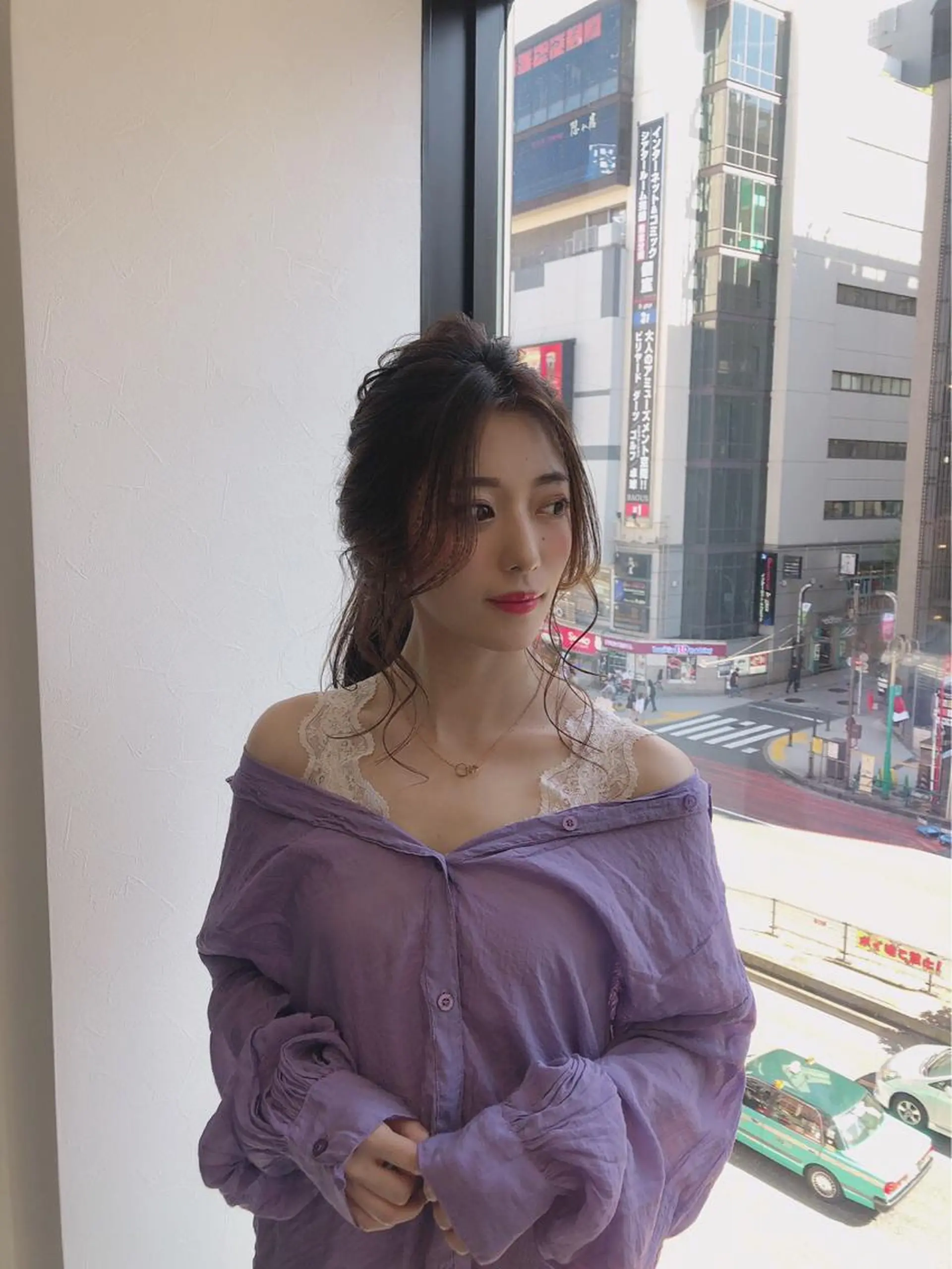 セミロング 💜髪質改善💜韓国 レイヤー💜TAKUのヘアスタイル