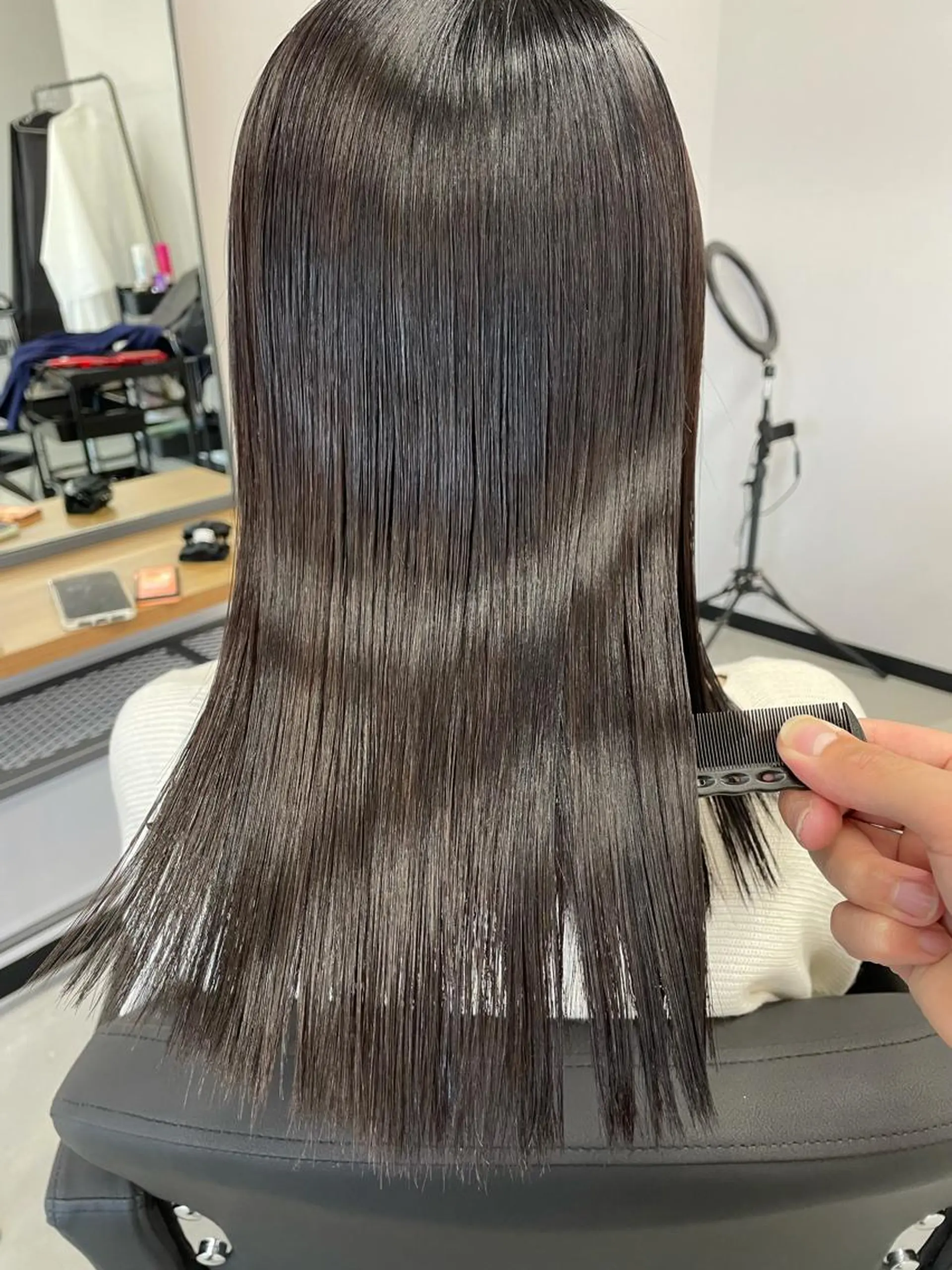 ミディアム カラー 髪質改善専門 いしだあきひろのヘアスタイル