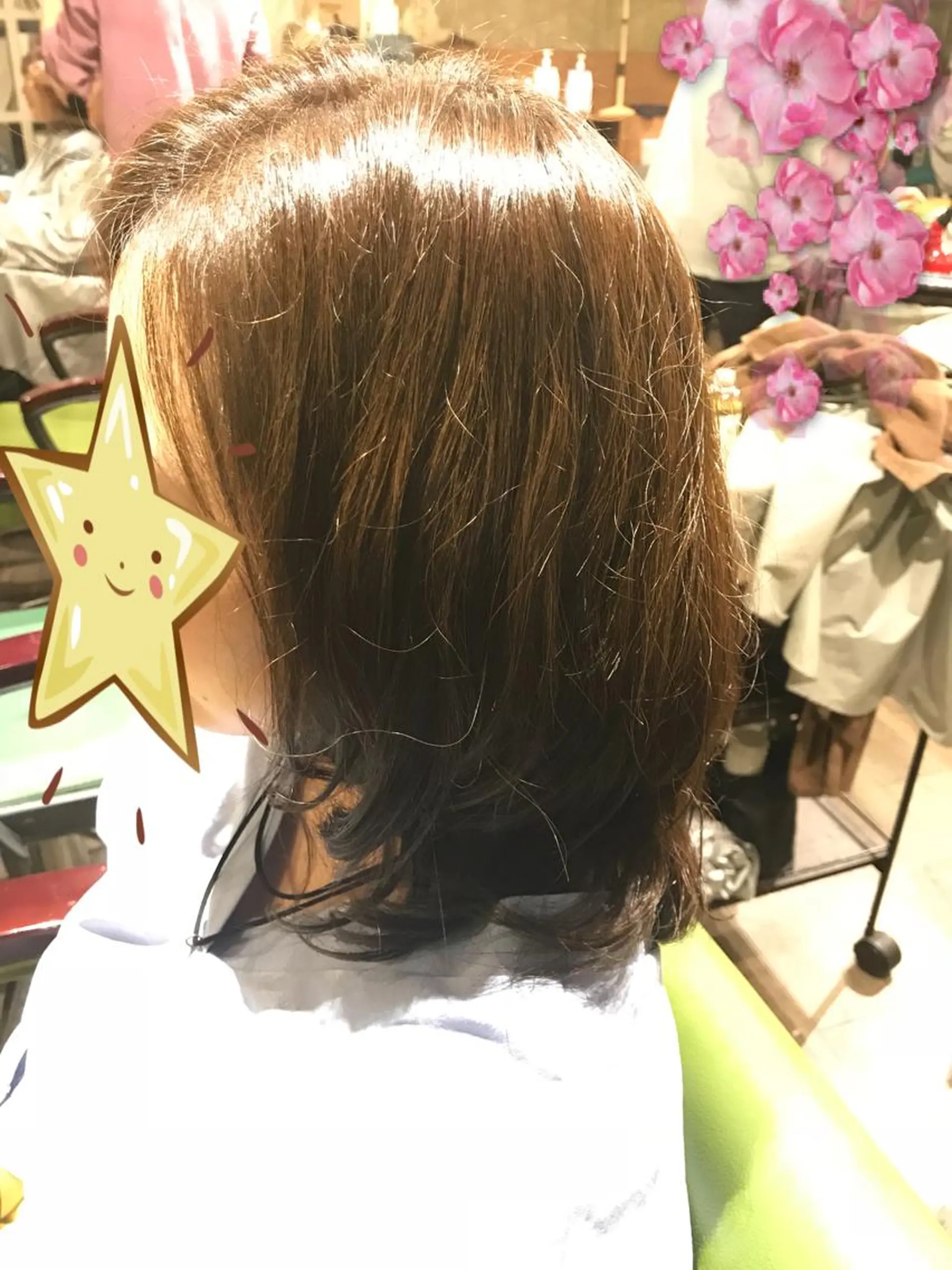 ミディアム カラー パーマ オオバ｜ 理想寄せのヘアスタイル