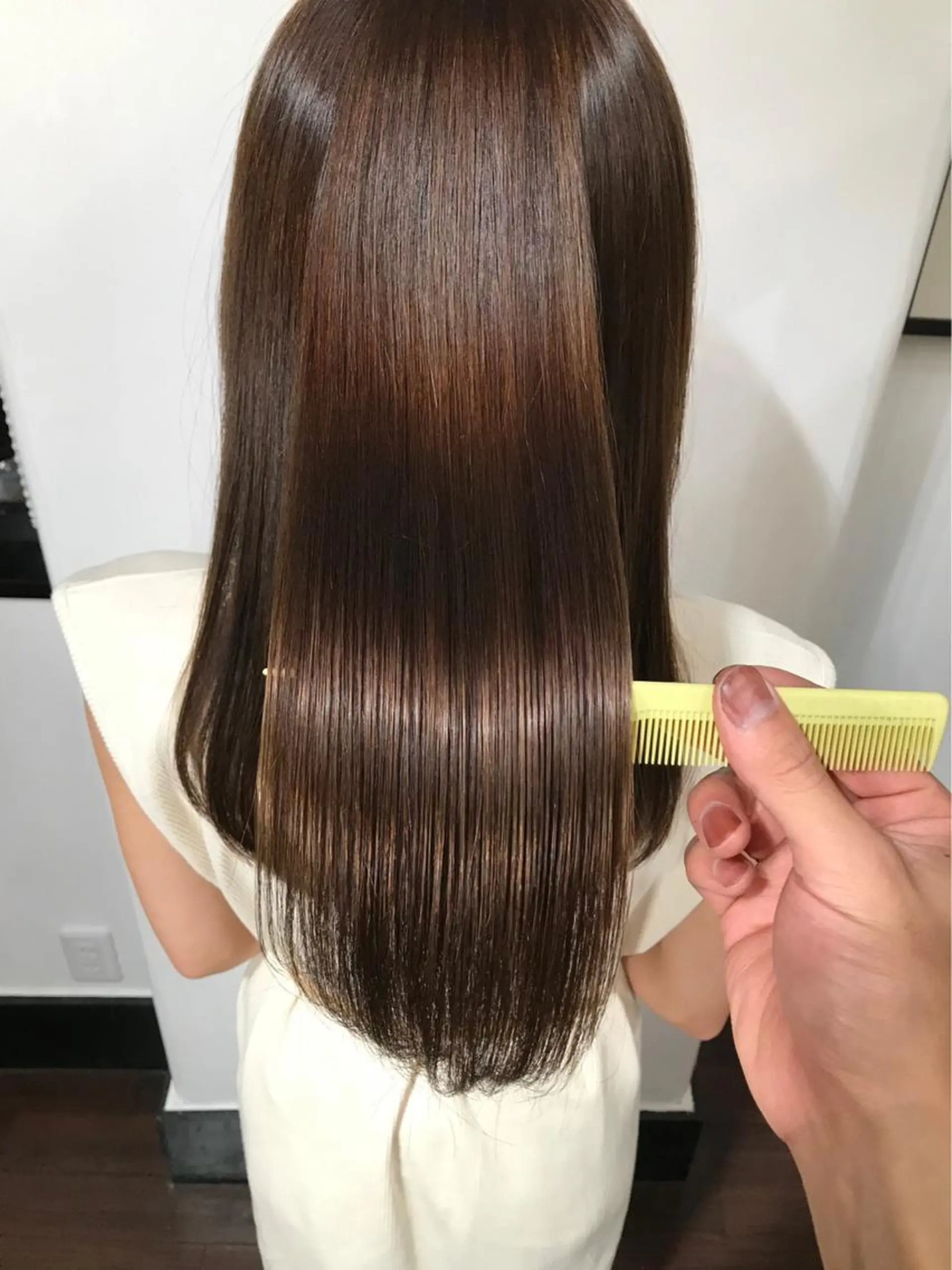 ロング カット トリートメント 田中 あやなのヘアスタイル