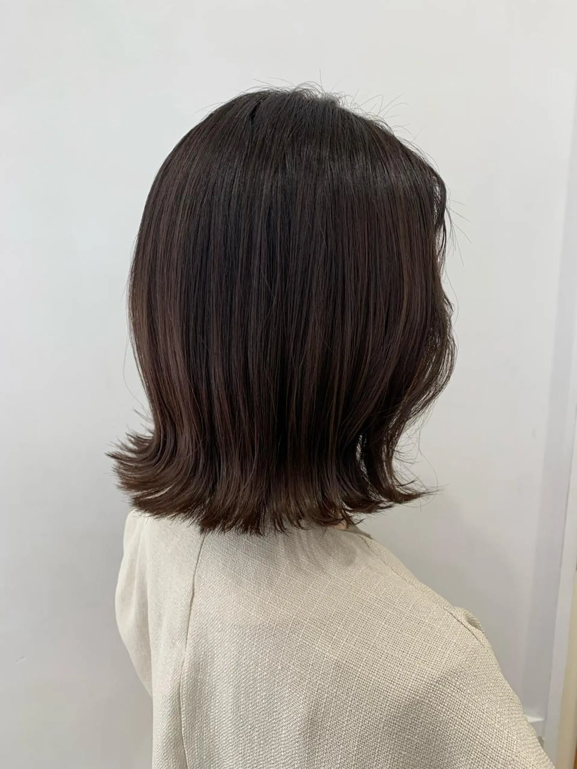 ショート カラー カット ヘアカラー トリートメント ぱつっとボブ/ 小野あかねのヘアスタイル