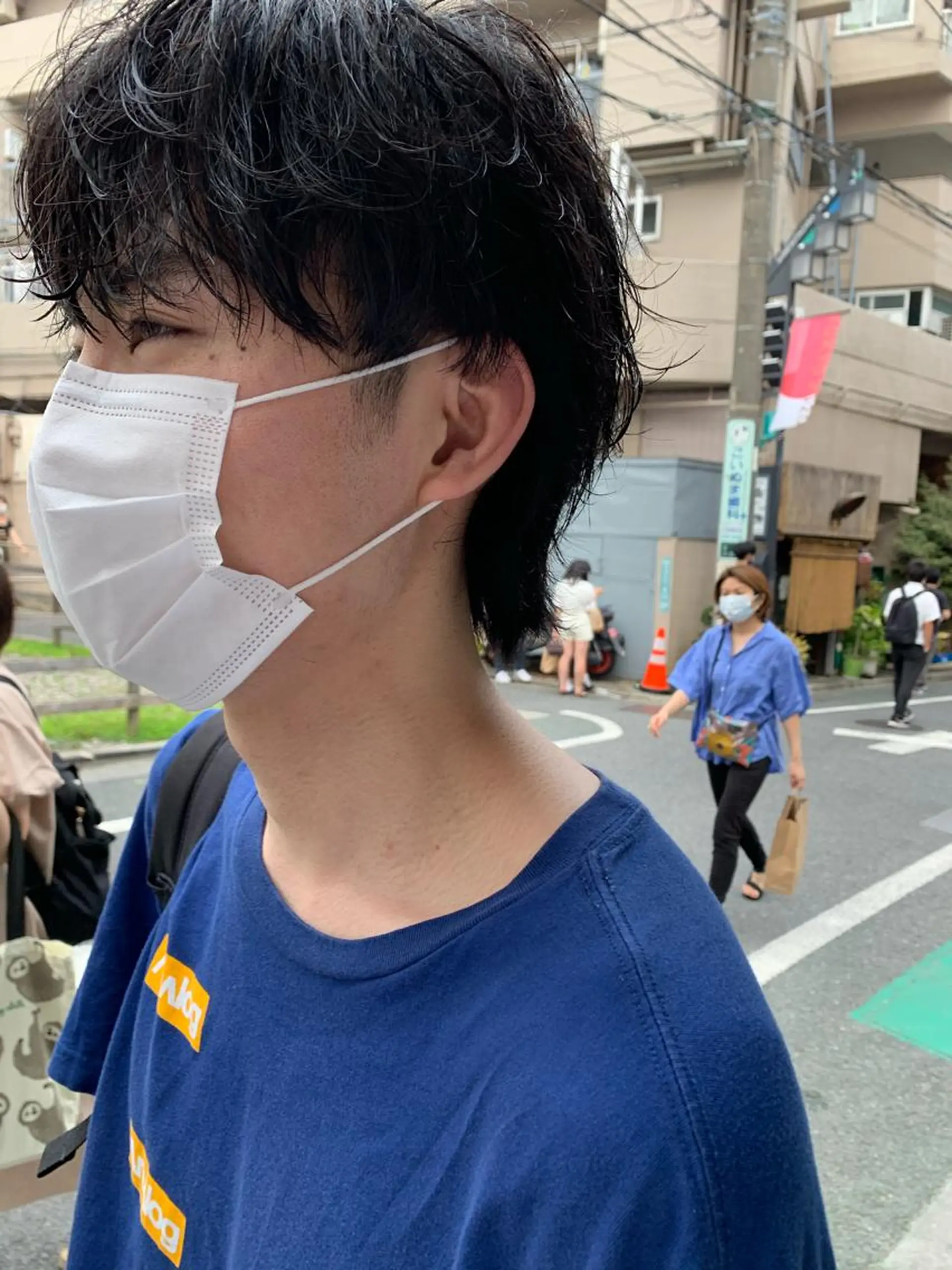 ショート カラー パーマ メンズ メンズウルフカット ショートヘア ウルフカット カット トリートメント パーマ/透明感カラー /ボブ/吉田一生のヘアスタイル