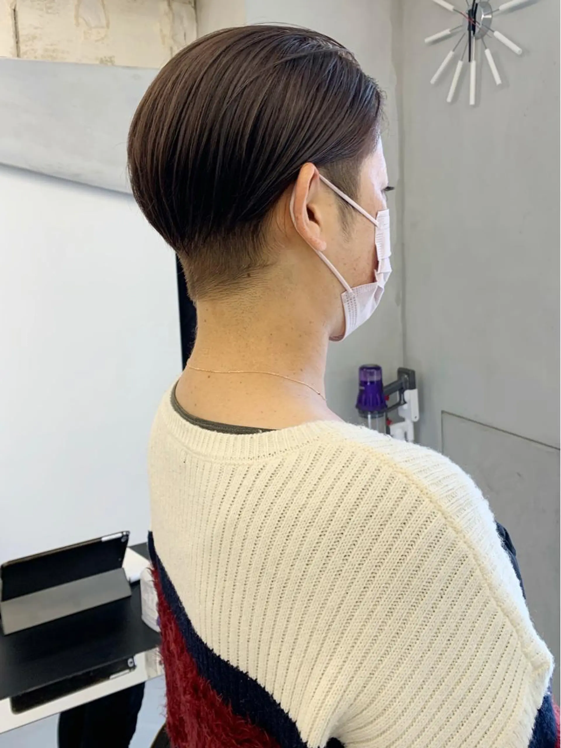 ショート カラー グレージュ ラベンダーカラー ラベンダーグレージュ ラベンダーグレー 刈り上げ kimika🥑 メンズ/髪質改善のその他イメージ