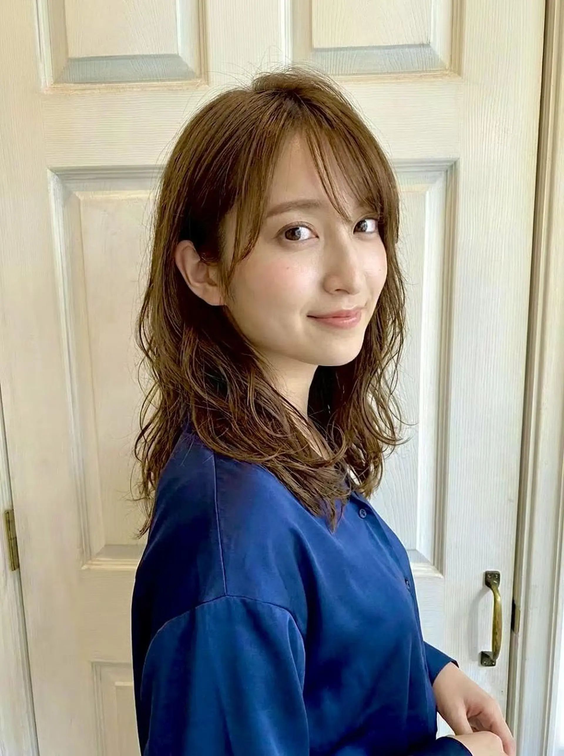 セミロング ボブ くびれヘア 顔周りカット 髪質改善 韓国風ヘア Aroma hair 🌙tanakaのヘアスタイル