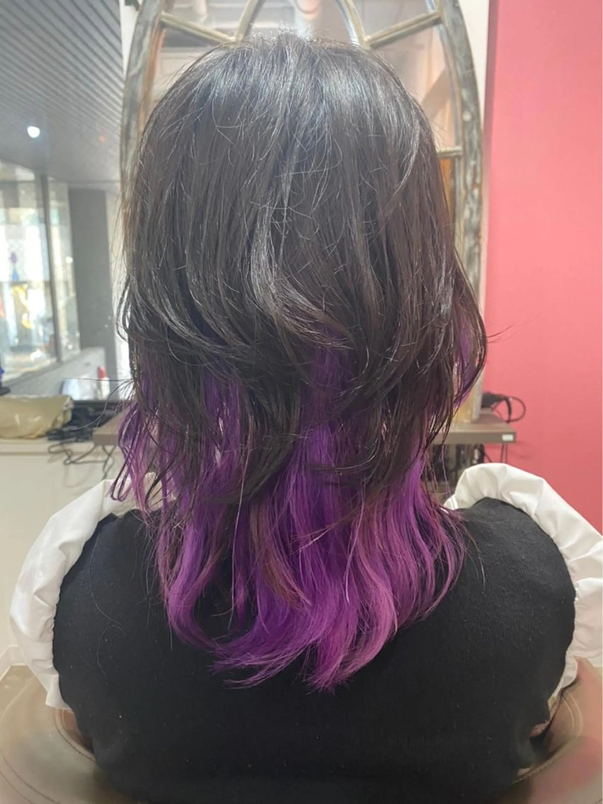 ミディアム ヘアカラー ヲタク美容師 店長　上原のヘアスタイル