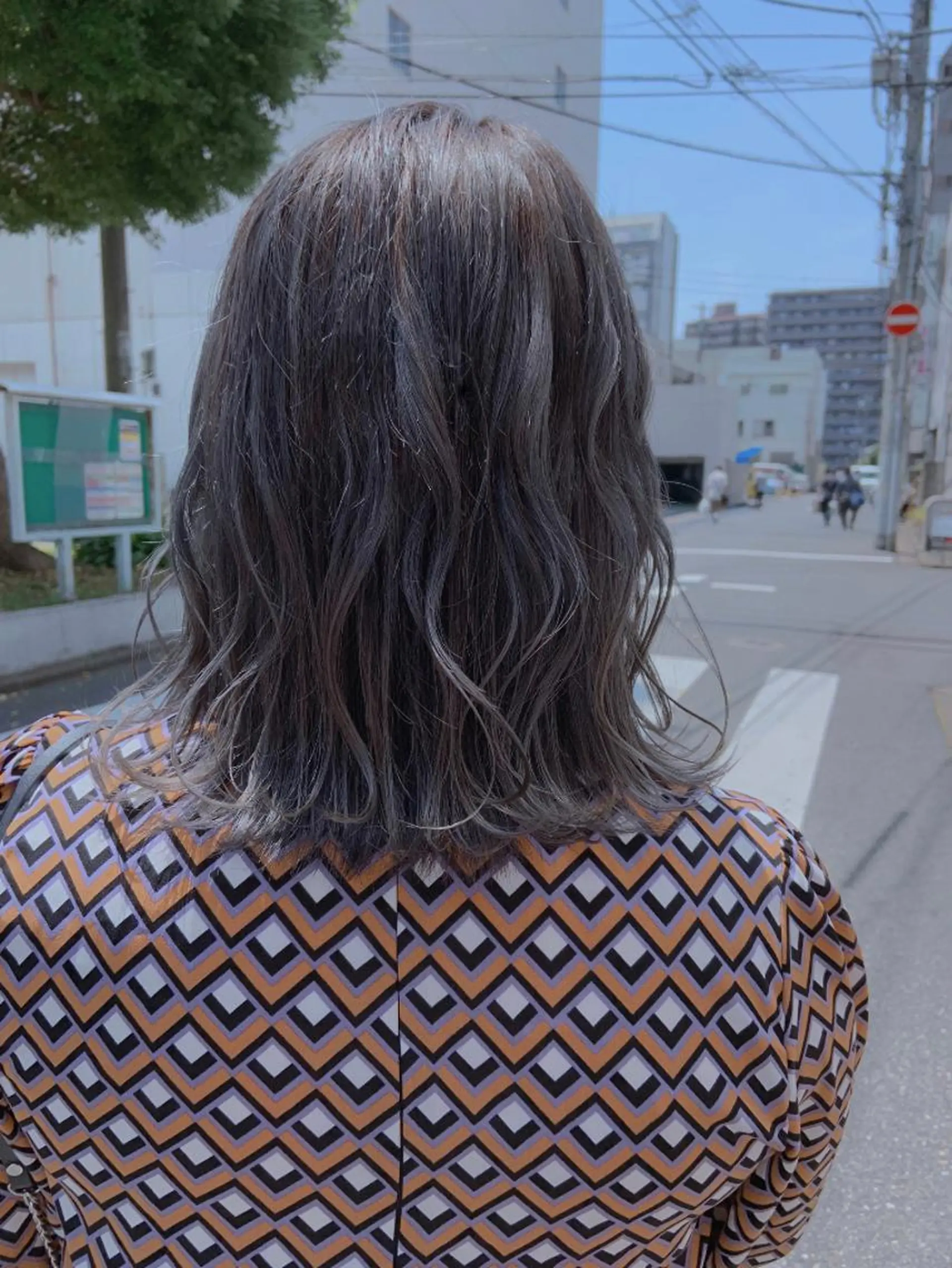 ミディアム カラー ヘアアレンジ ブリーチ 韓国hair🦋 Nanaのヘアスタイル