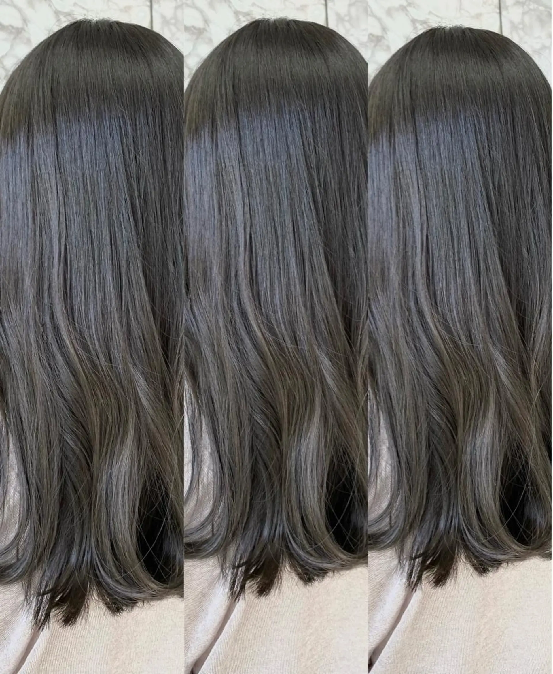 セミロング カラー カット ヘアカラー トリートメント ✴︎赤み除去カラー daichi✴︎のヘアスタイル