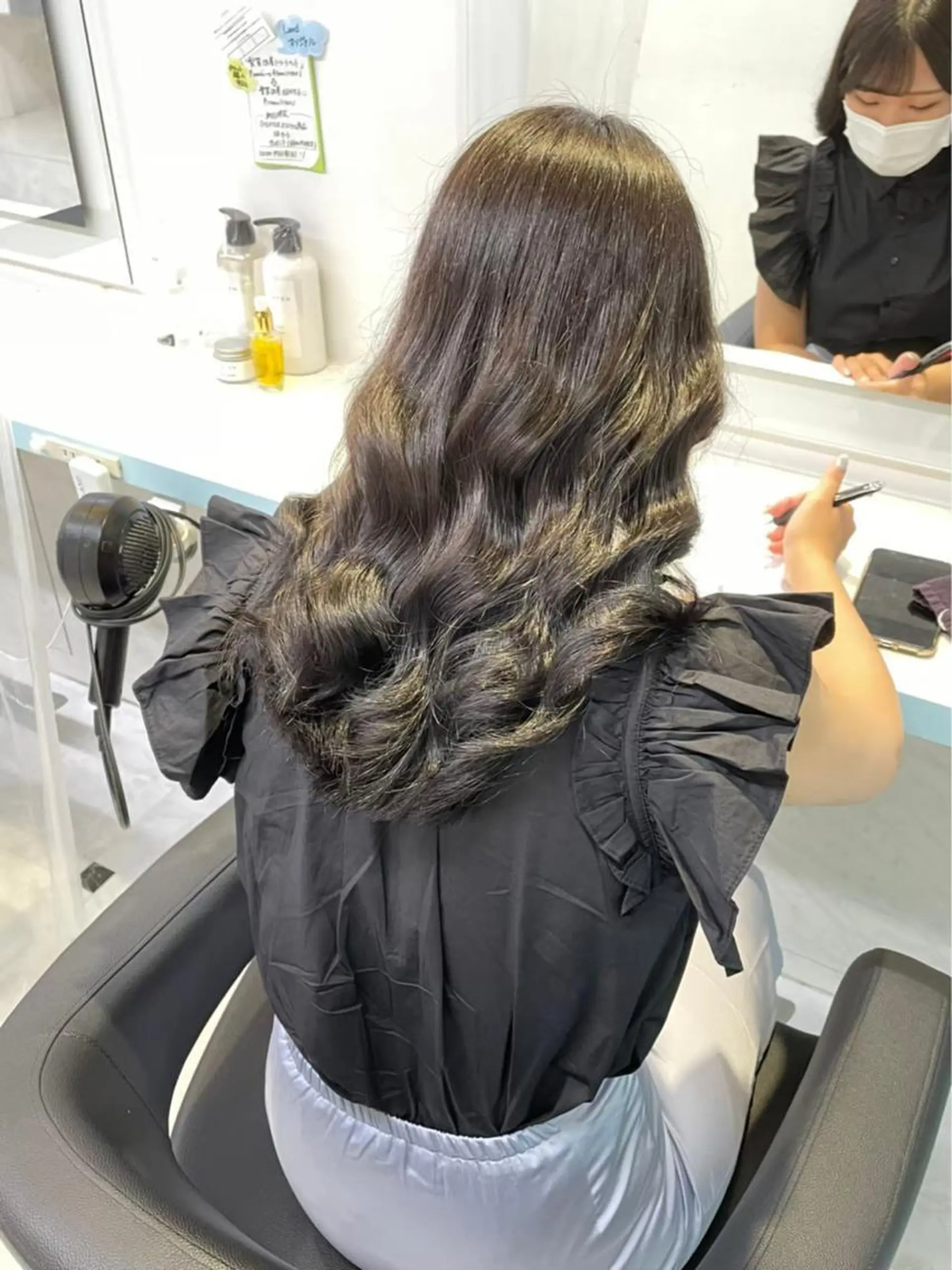 ロング コテ巻き風パーマ 🦋にこ🦋のヘアスタイル