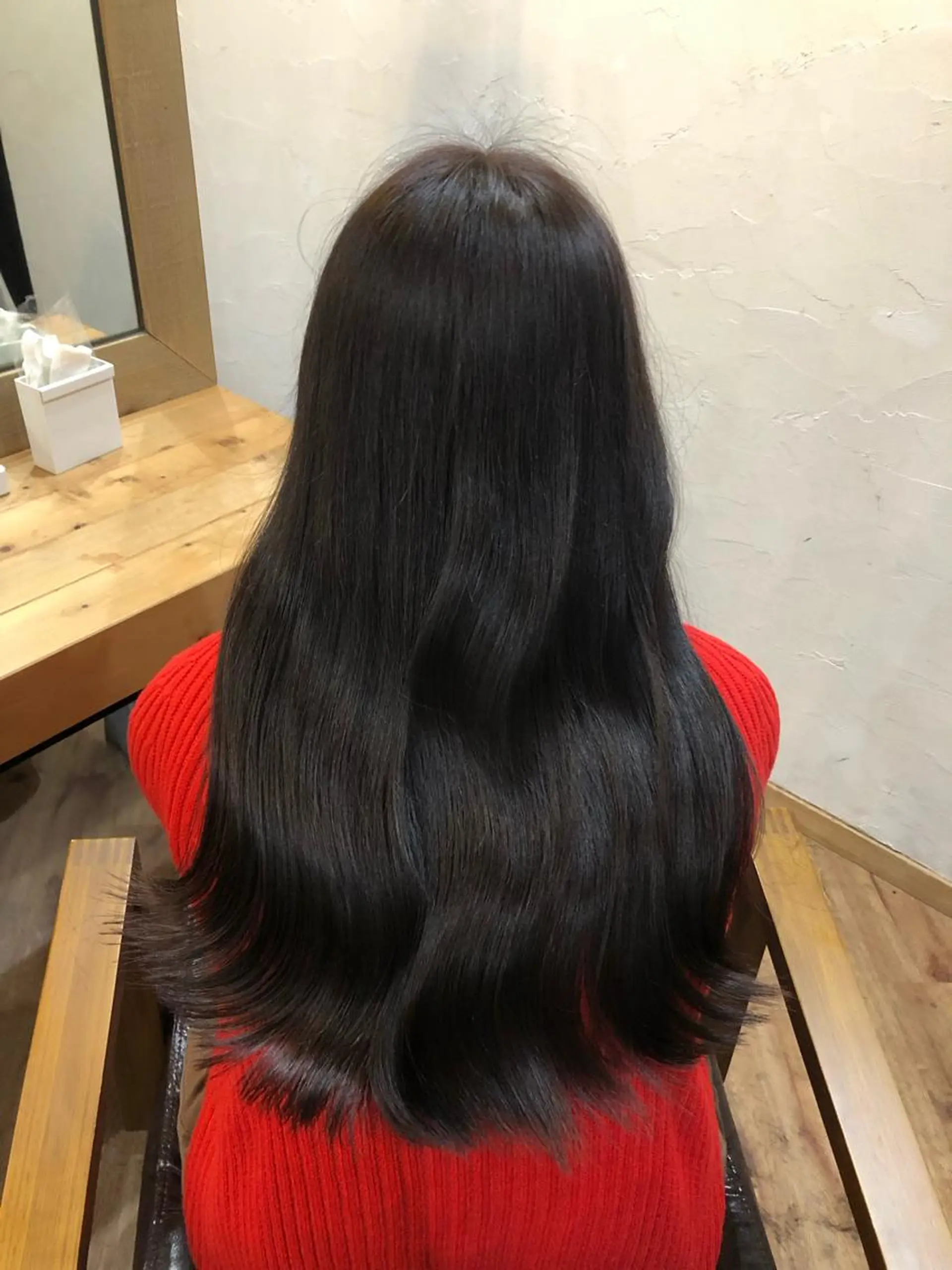 ロング カラー ヘアカラー トリートメント 縮毛矯正/髪質改善 予約はリクエストからのヘアスタイル