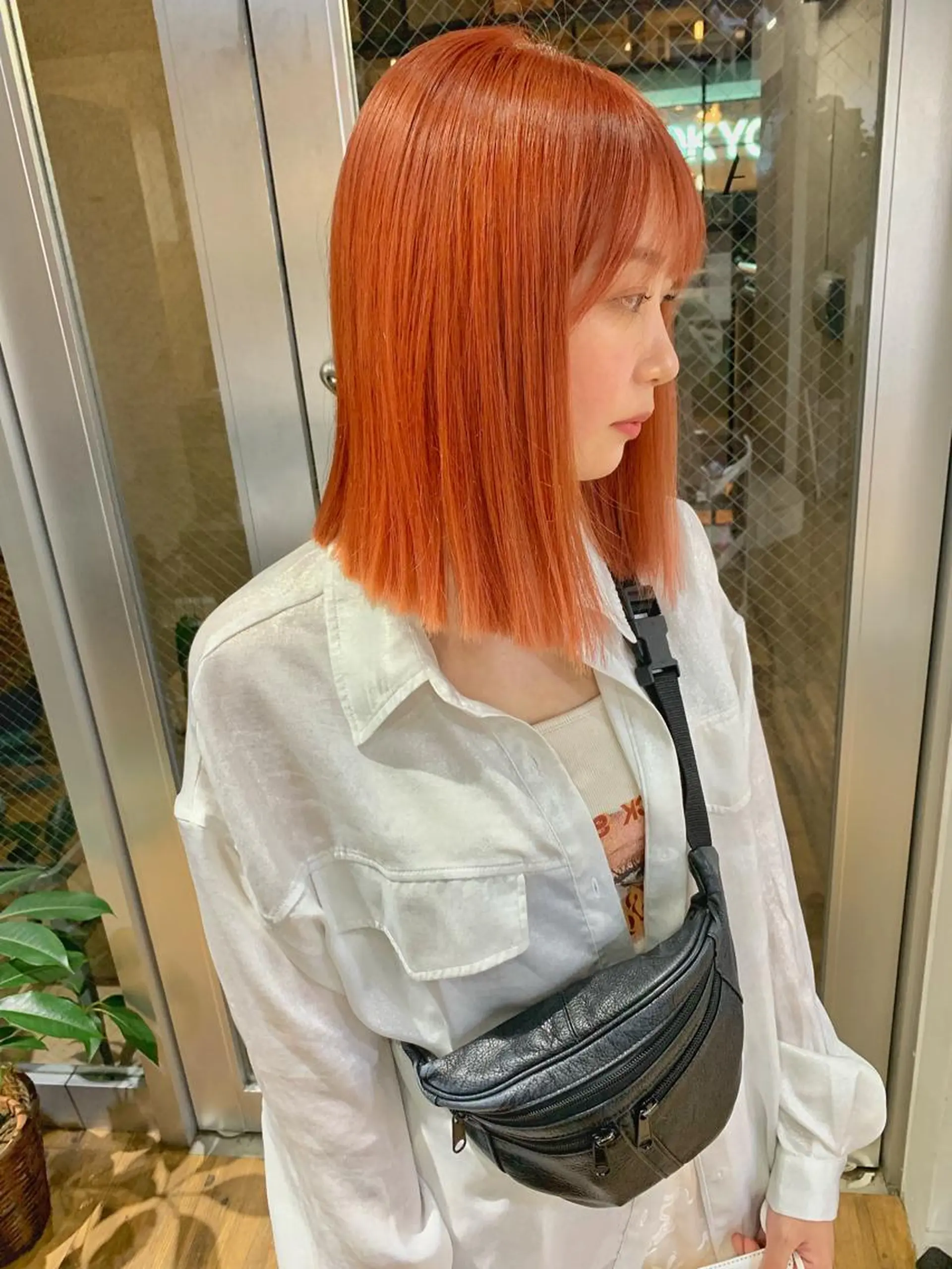 ミディアム カット ヘアカラー ハイトーンNo.1✨ パーマ✨イマイタツヤのヘアスタイル