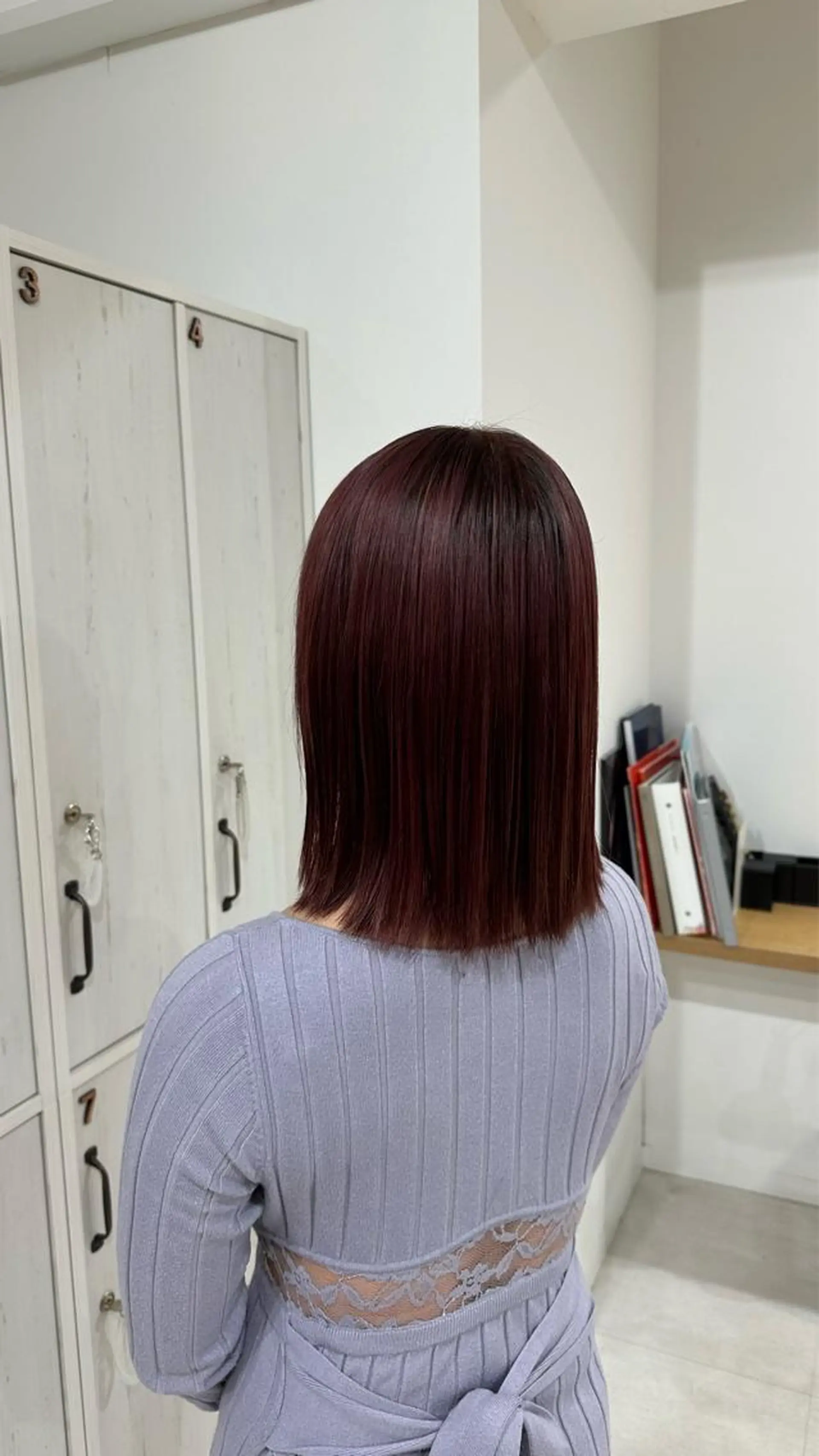 ミディアム カラー ピンクカラー 堺 健人のヘアスタイル