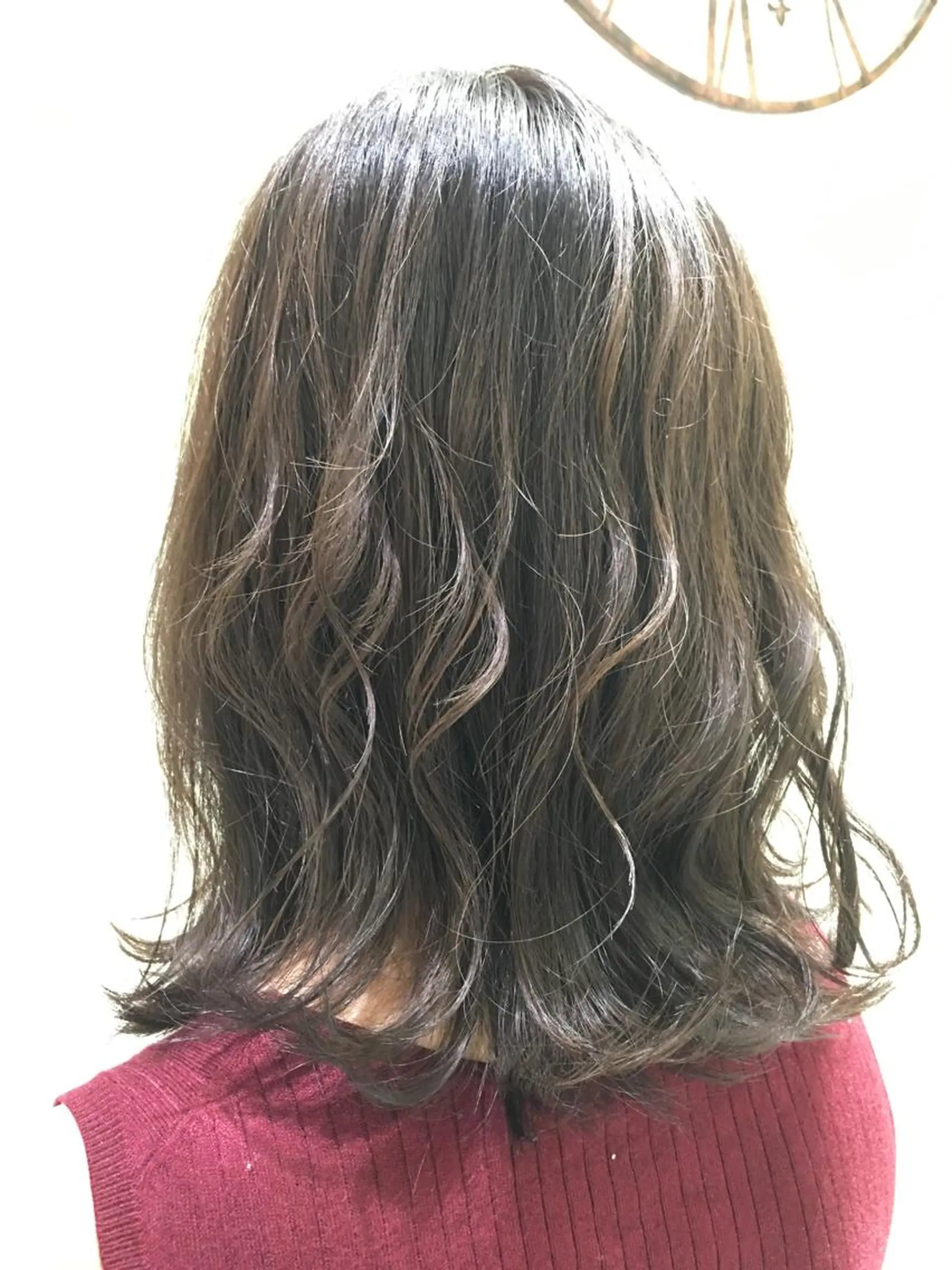 セミロング カラー パーマ カット ヘアカラー Ash 津田沼店のヘアスタイル
