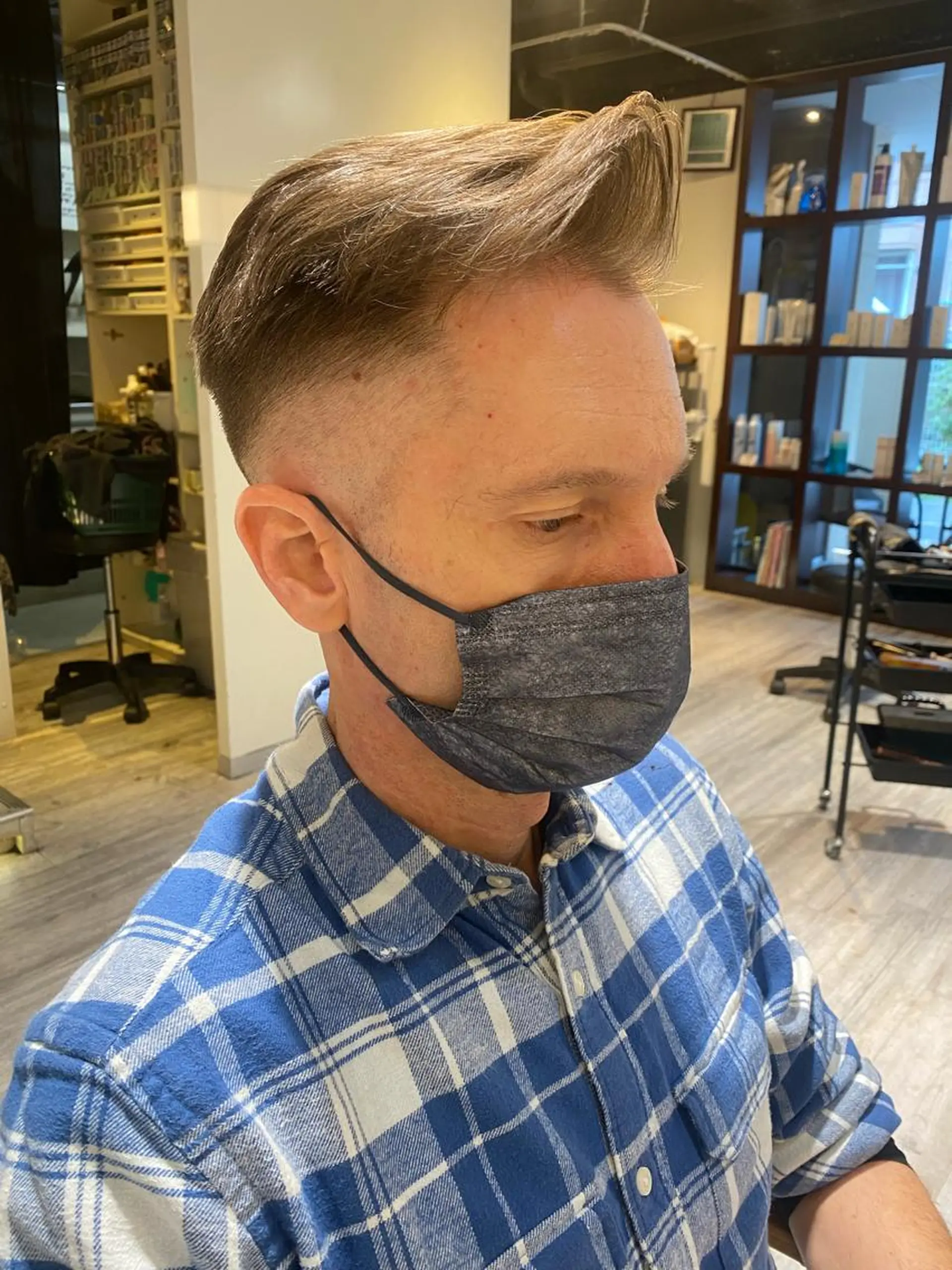 メンズ フェードカット カット 西山 恵太郎のヘアスタイル